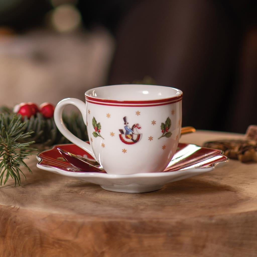Villeroy & Boch Espressotasse »Espressotasse mit Untertasse Toy's Delight 70 ml 2er Set bunt« Spülmaschinenfest, Mikrowellensicher