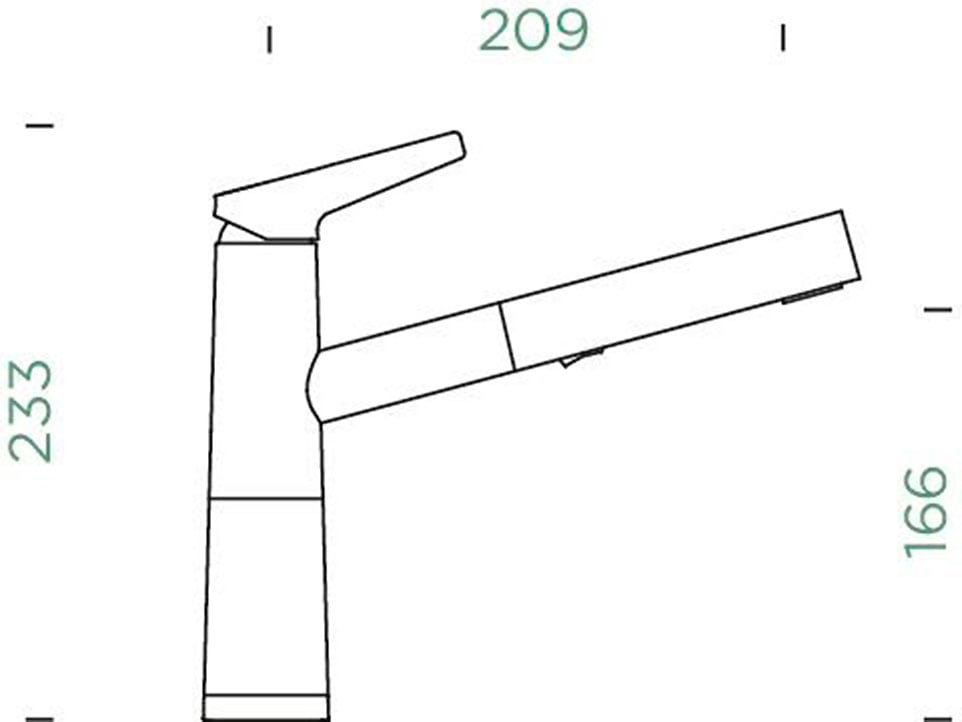 Schock Küchenarmatur »SC-510 SB« ausziehbar, Strahl-Brause, Rückflussverhinderer, Schwenkbereich 120°