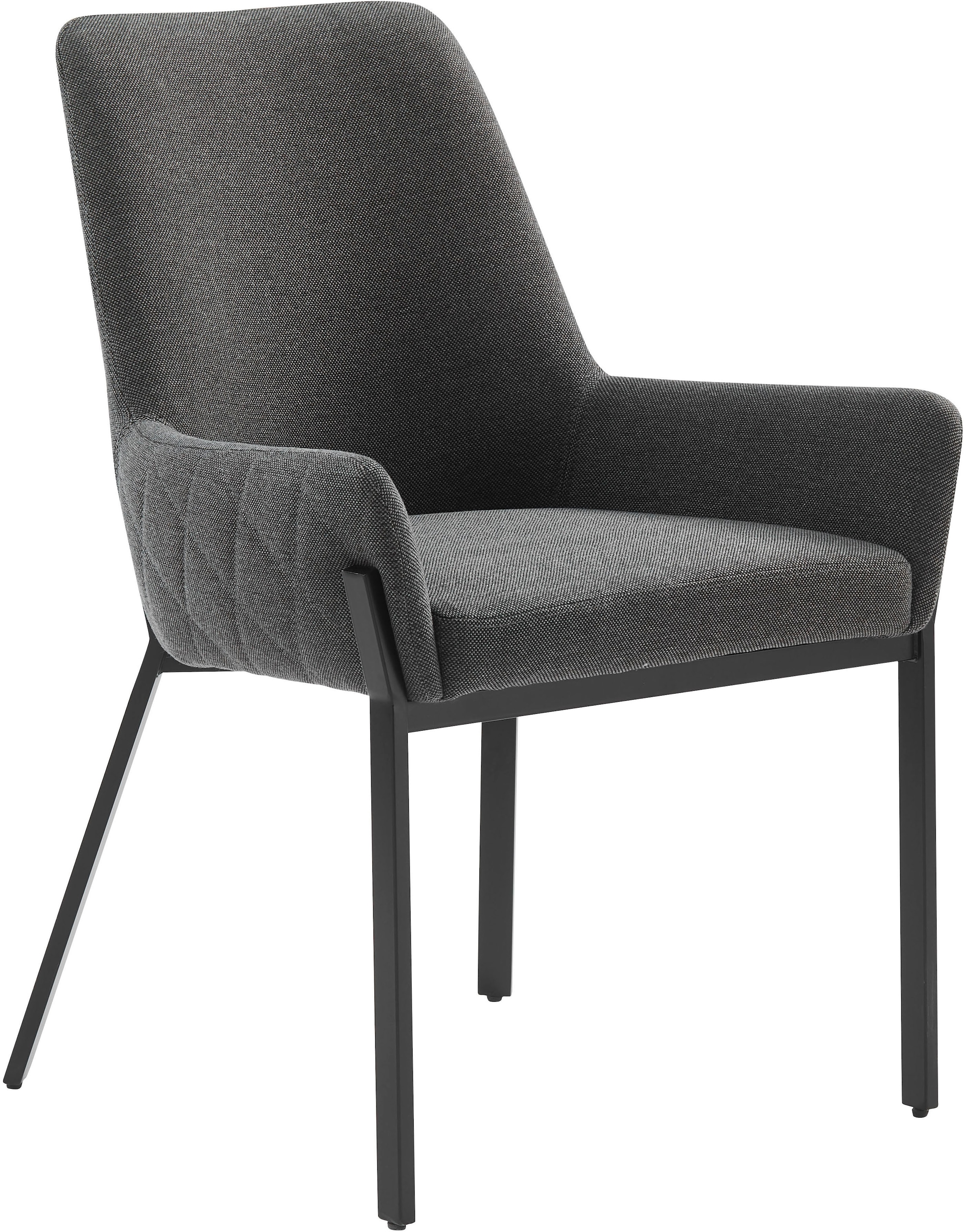 OTTO home Stuhl »Lome« () 1 Stk.mit pflegeleichtem Webstoff Bezug, Metallgestell, Sitzhöhe 49 cm