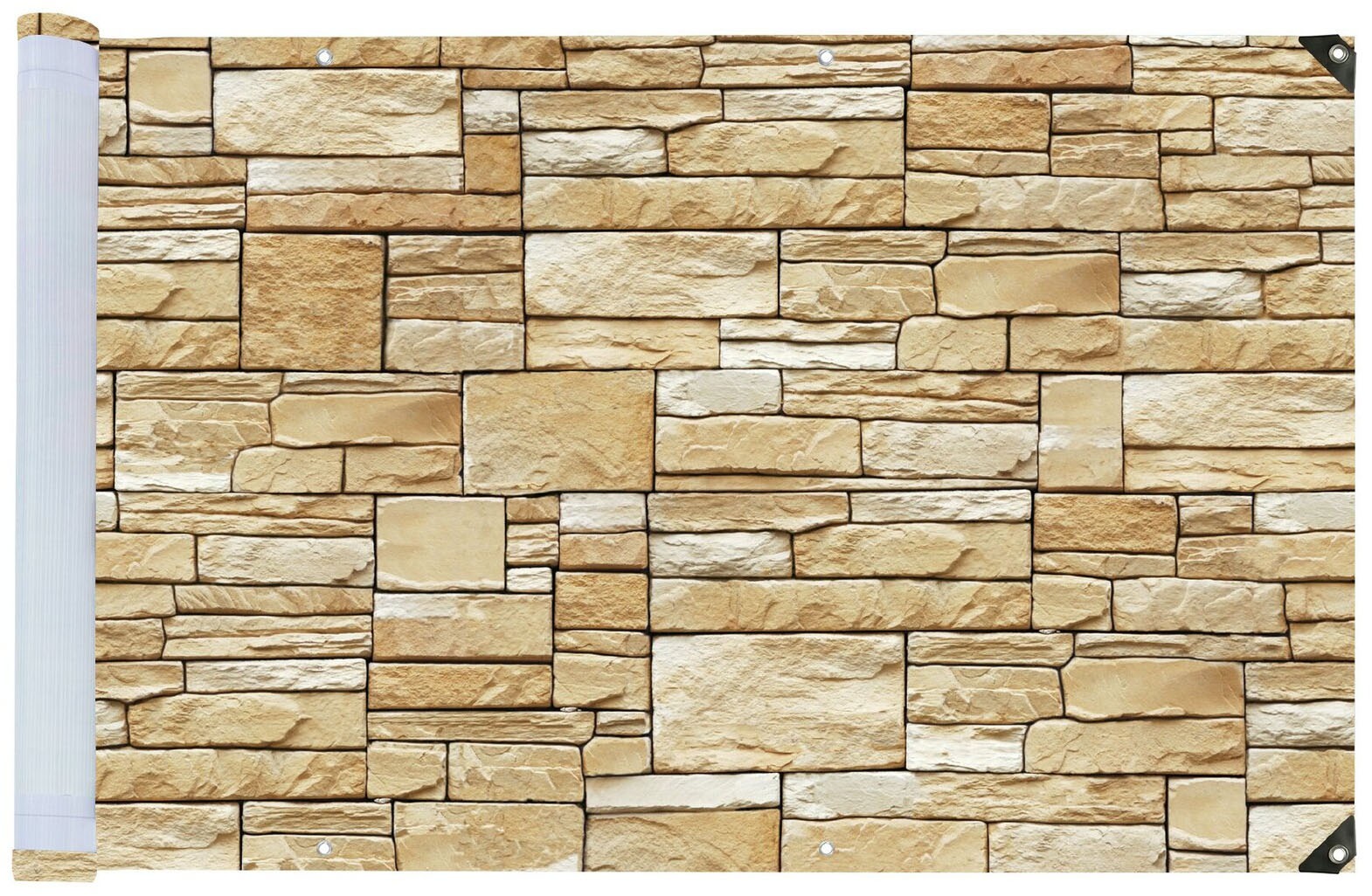 WENKO Balkonsichtschutz »Mauer« LxH: 500x85 cm, für Balkon und Terrasse