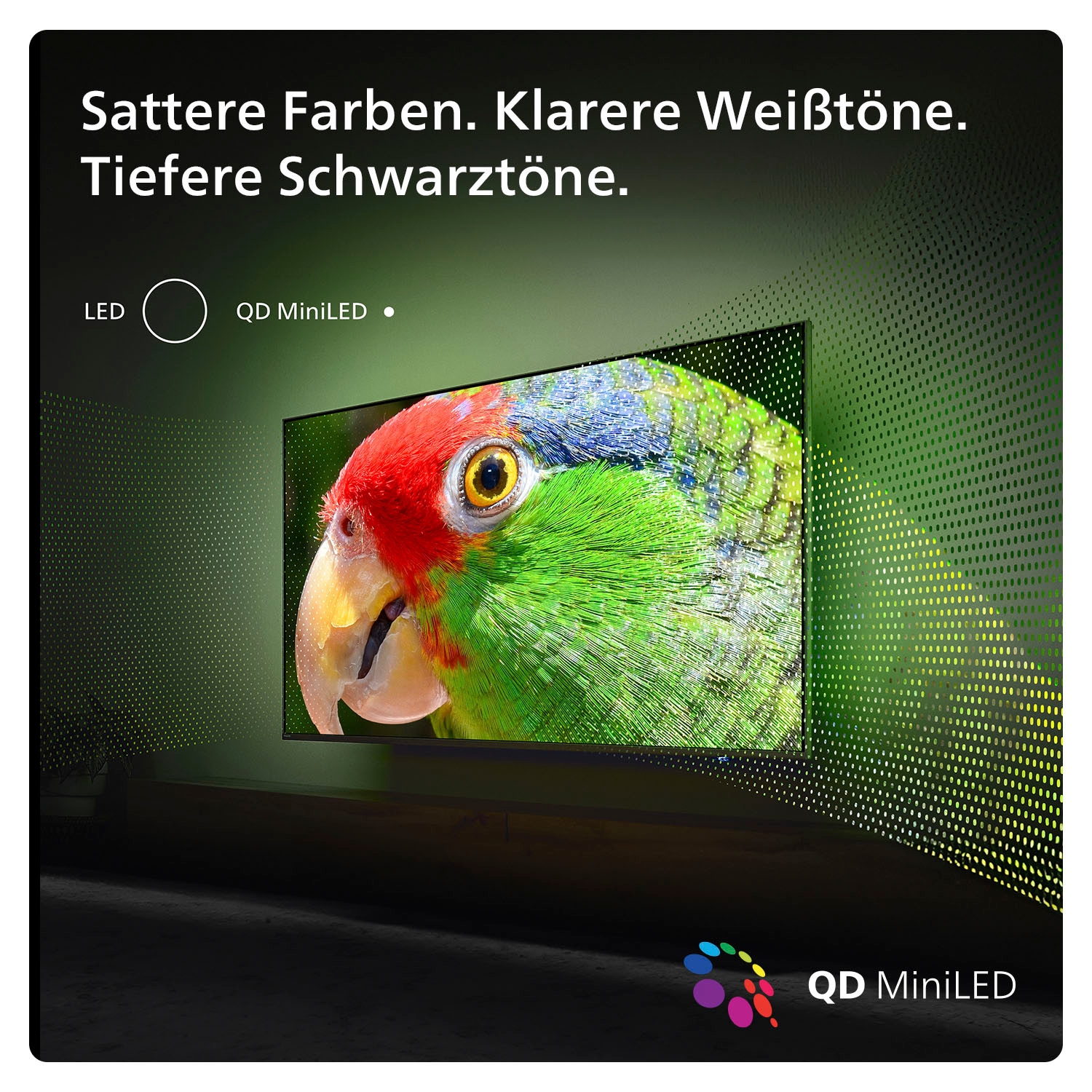 Philips Mini-LED-Fernseher, 139 cm/55 Zoll, 4K Ultra HD, Smart-TV