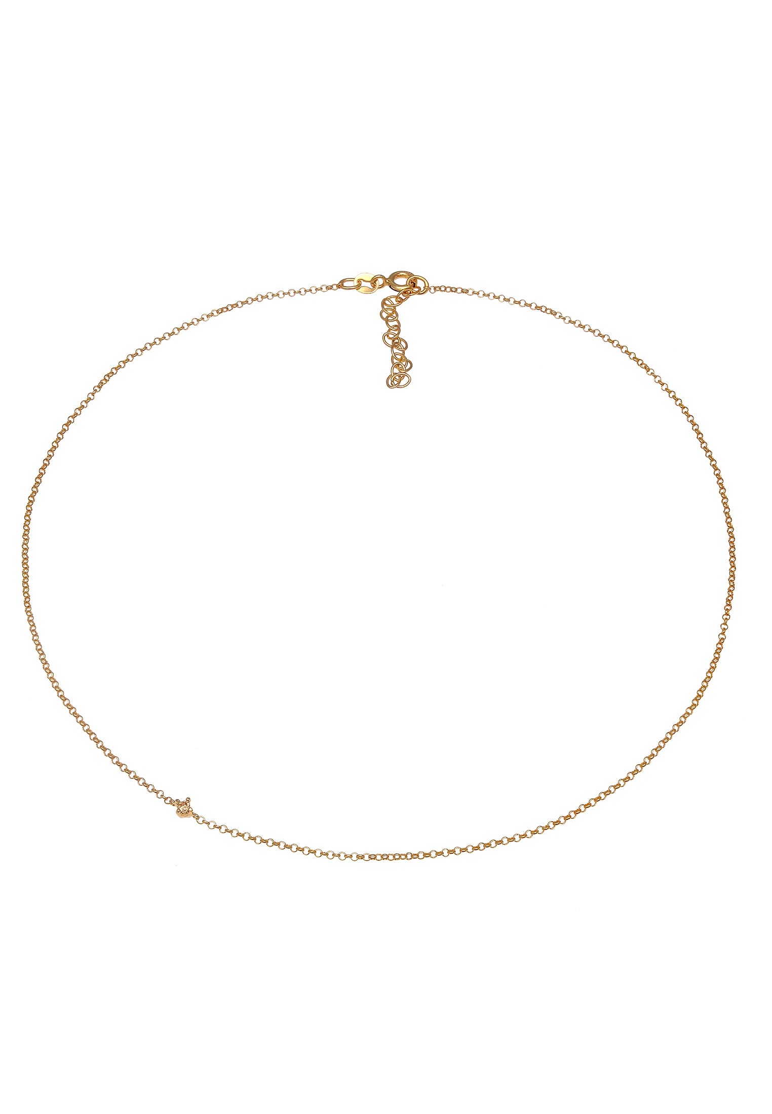 Elli Choker »Halskette Choker Zirkonia Solitär Zart 925 Silber«