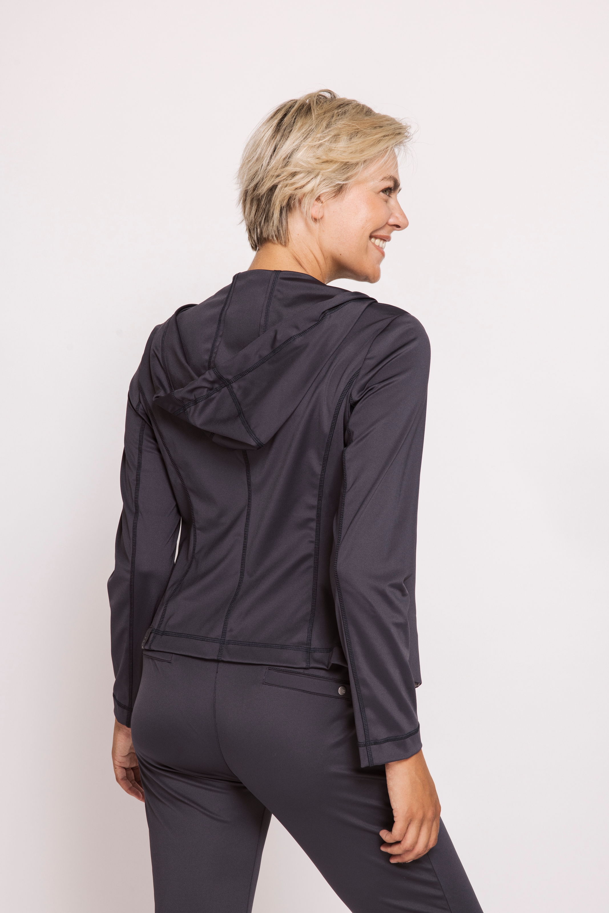 Zhrill Kurzblazer »ZHDARCIA Blazer mit Kapuze« mit Reverskragen/Kordelzug und Kapuze