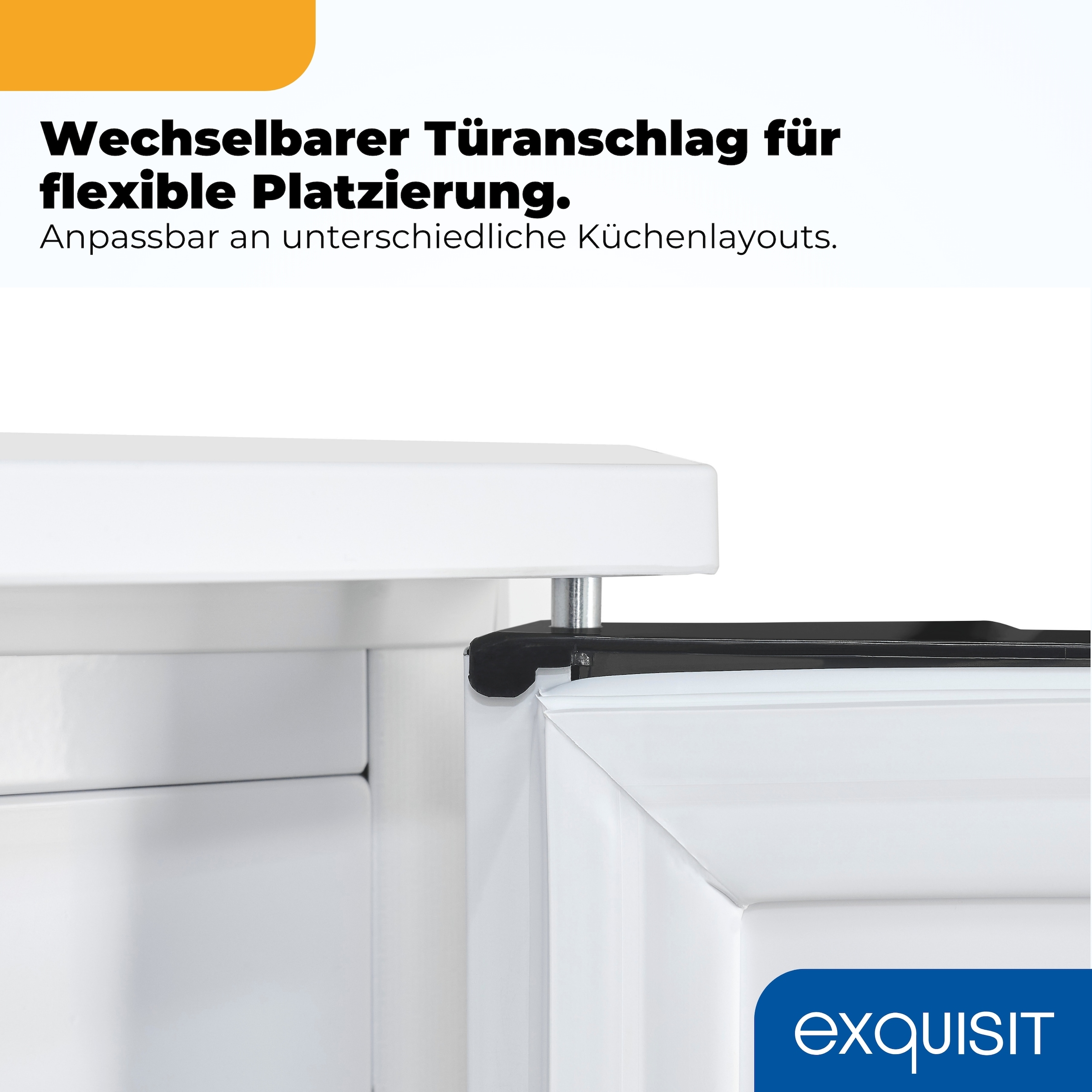 exquisit Gefrierschrank »GS81-040B weiss« 85 cm hoch 54,5 cm breit Viel Platz, starke Gefrierleistung