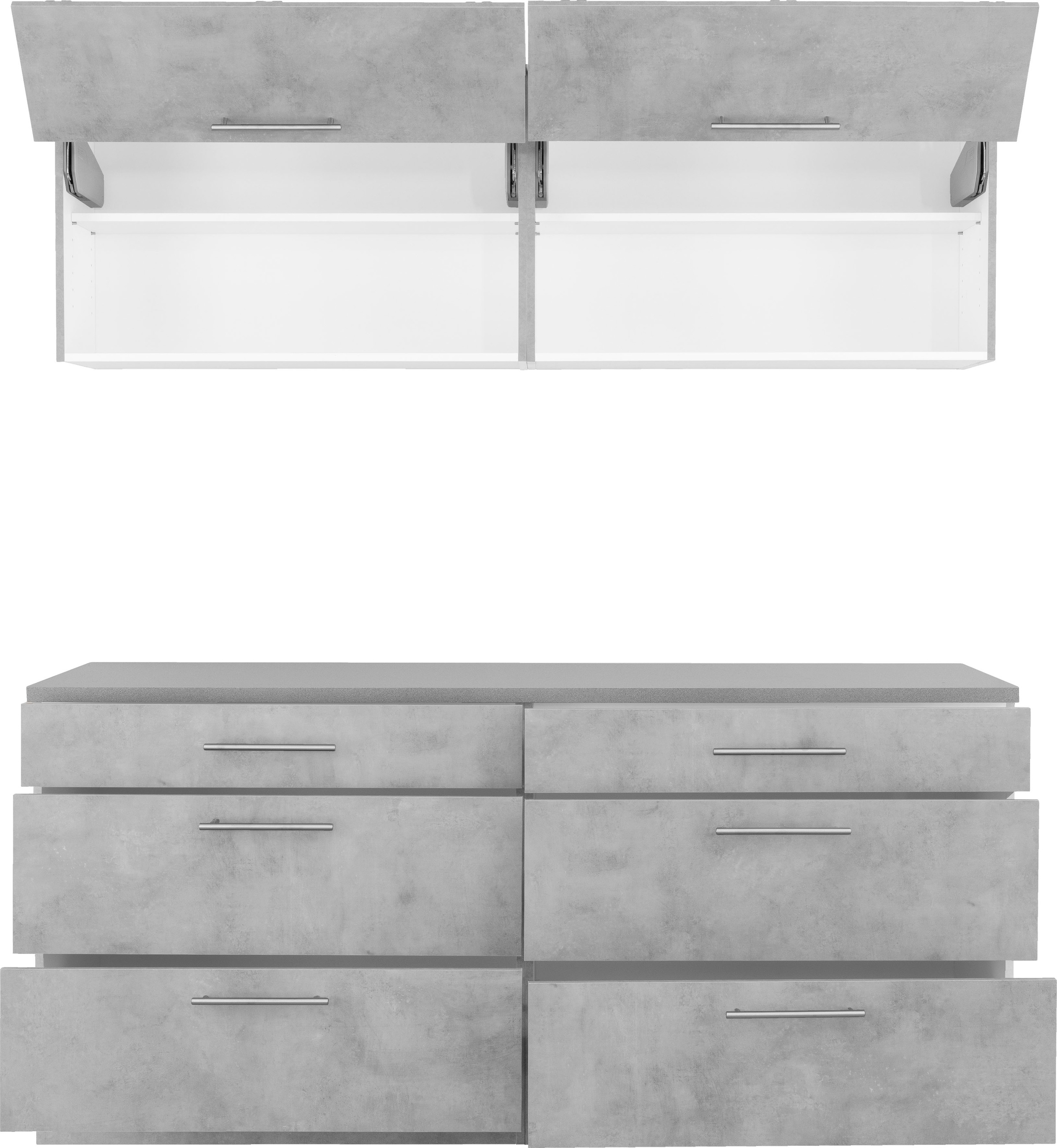 wiho Küchen Küche »Cali« ohne Geräte, Gesamtbreite 180 cm