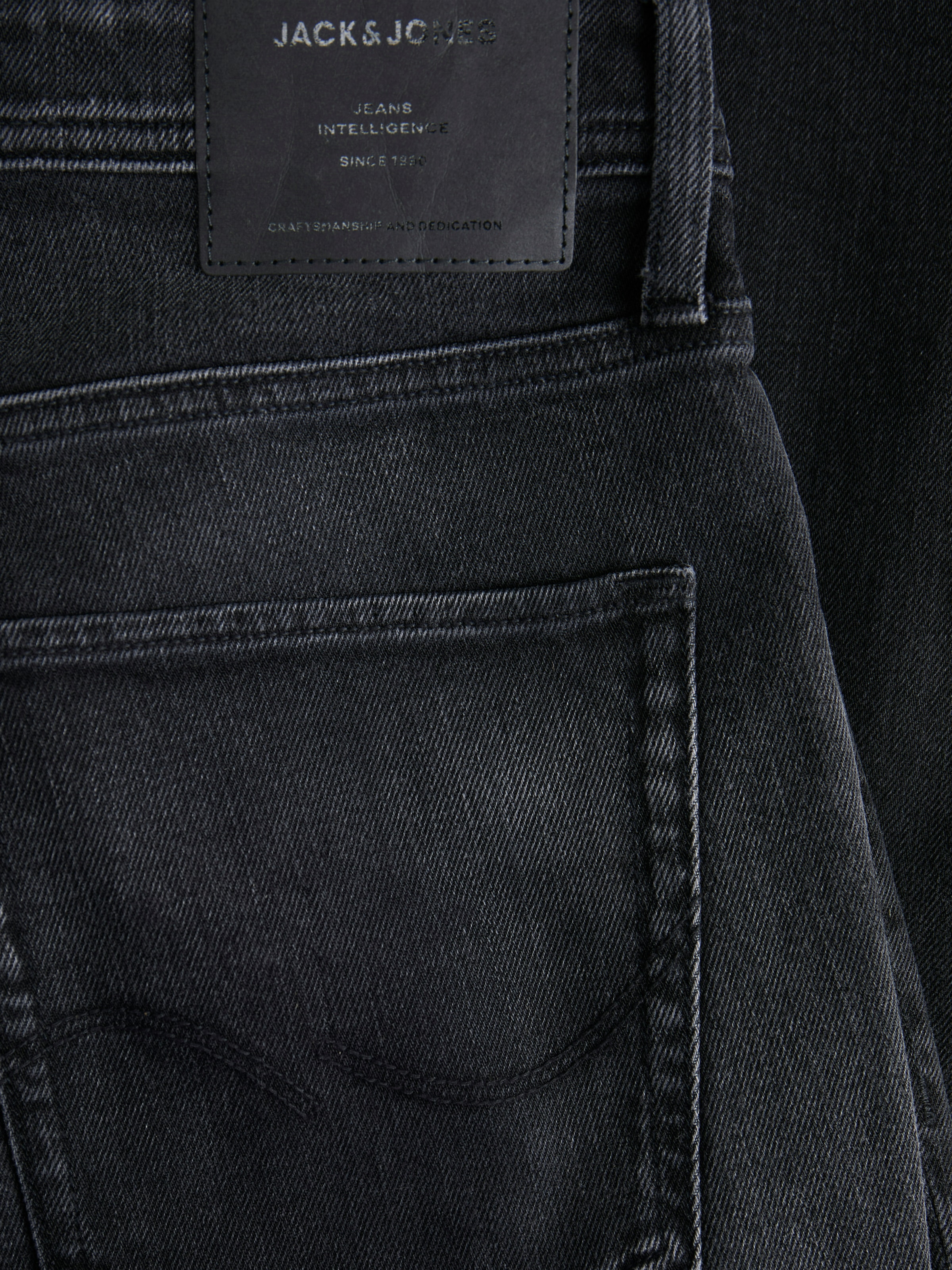 Jack & Jones Regular-fit-Jeans »JJICLARK im Used-Look, Stretchkomfort und niedrige Leibhöhe«, mit Abriebeffekten