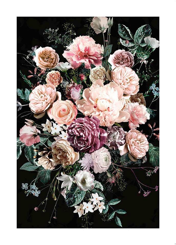 Poster »Charming Bouquet«, Blumen, (1 St.), Kinderzimmer, Schlafzimmer, Wohnzimmer
