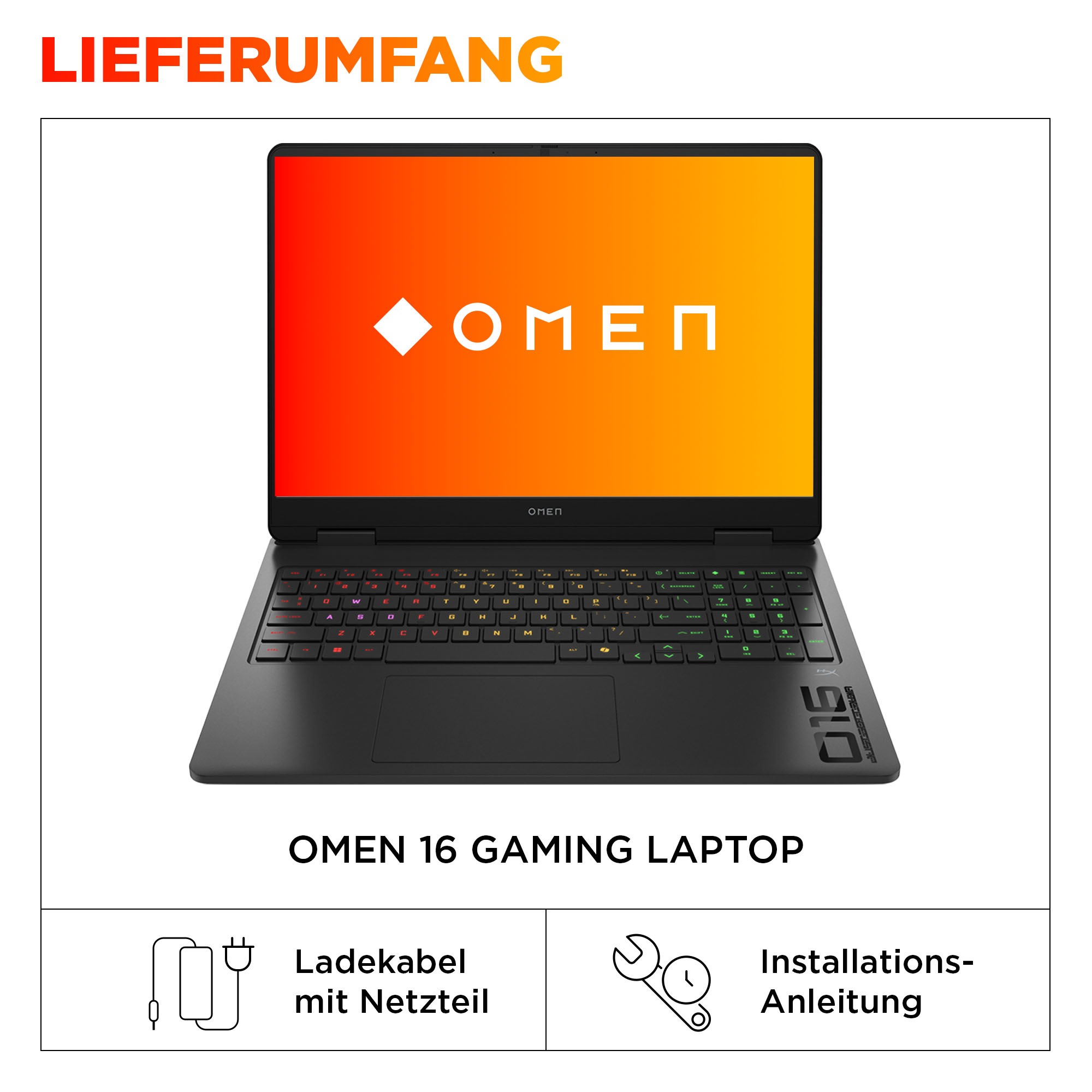 HP Gaming-Notebook »OMEN 16-ap0286ng« 40,64 cm / 16 ″ AMD Ryzen 9 GeForceRTX5060 1.000 GB SSD