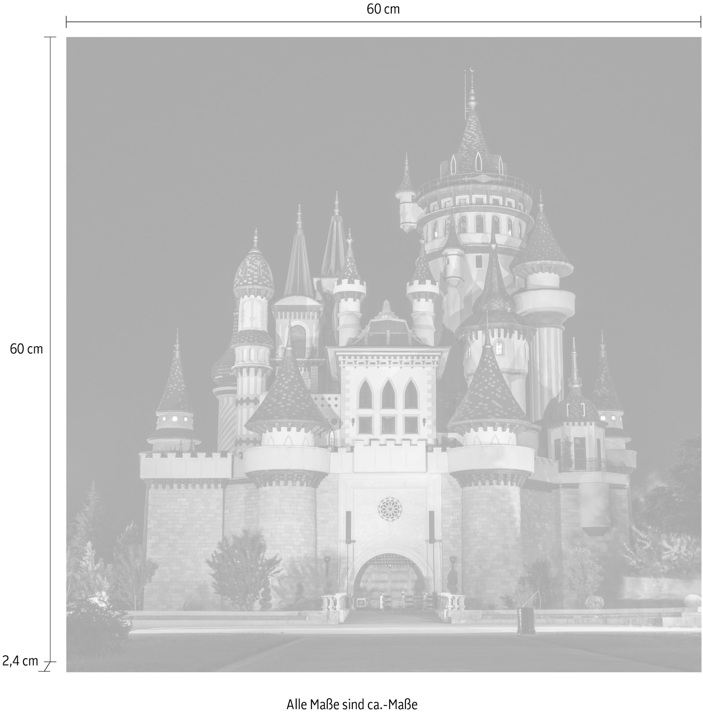 queence Acrylglasbild »Schloss« Märchen | Märchenbilder | Prinzen | Prinzessinnen | Schloss Fine Art-Print in Galeriequalität