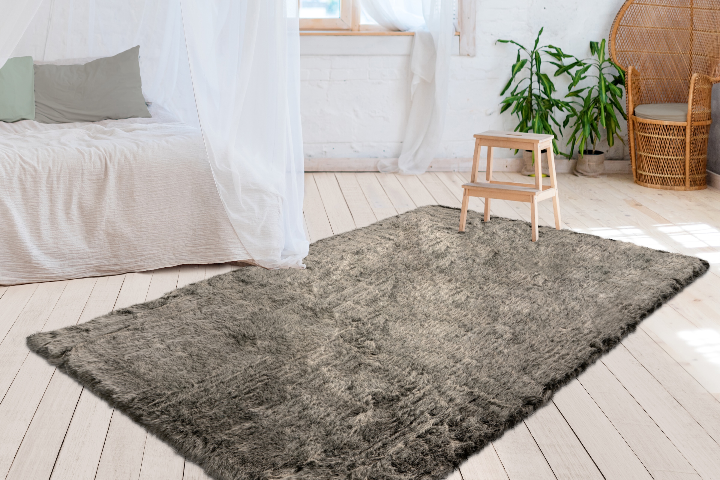 me gusta Teppich »Tender 125«, rechteckig, Kuscheliger & gemütlicher  Teppich, UNI-Farben,Fußbodenheizung geeignet online bei OTTO