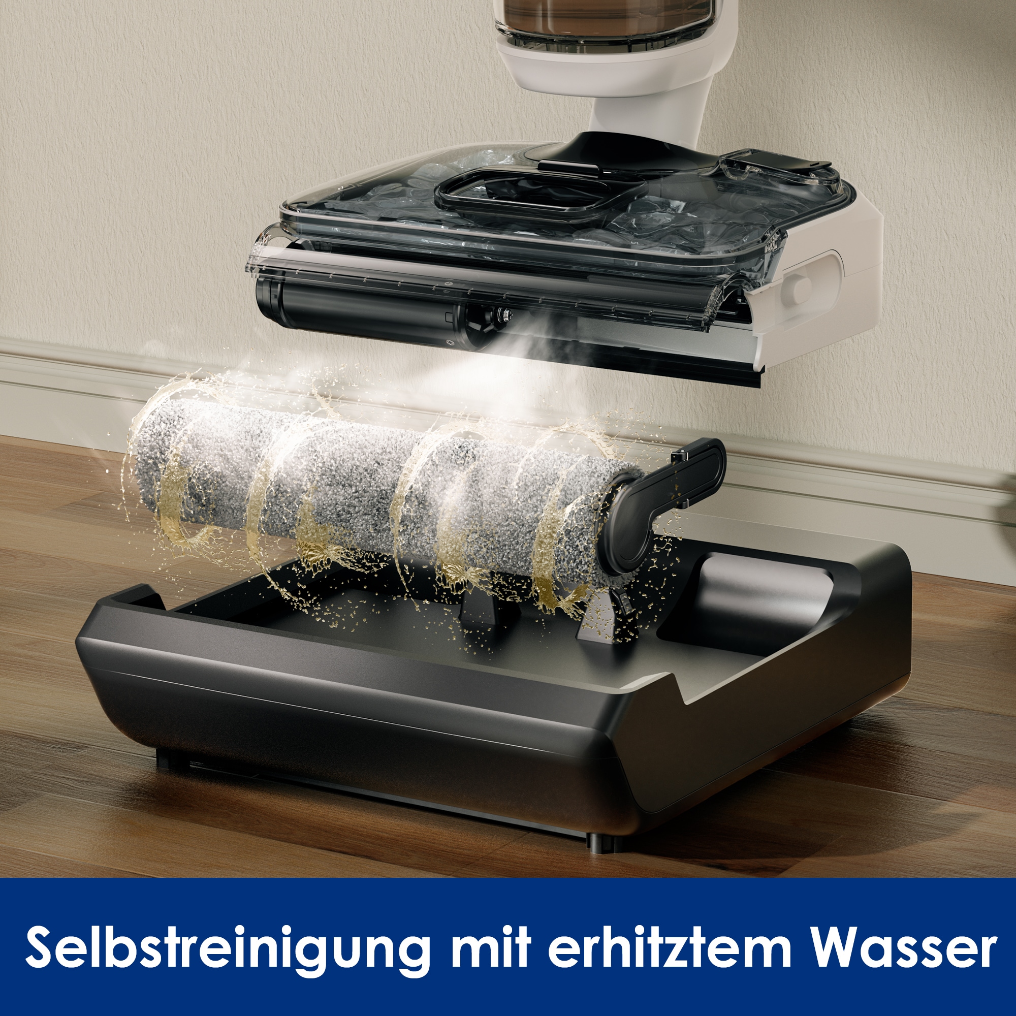 Tineco Nass-Trocken-Sauger »FLOOR ONE S5 Max 22.000pa Saugleistung, 85° Grad Selbstreinigung« Anti Allergiker HEPA Filter, nur 13,5cm hoch
