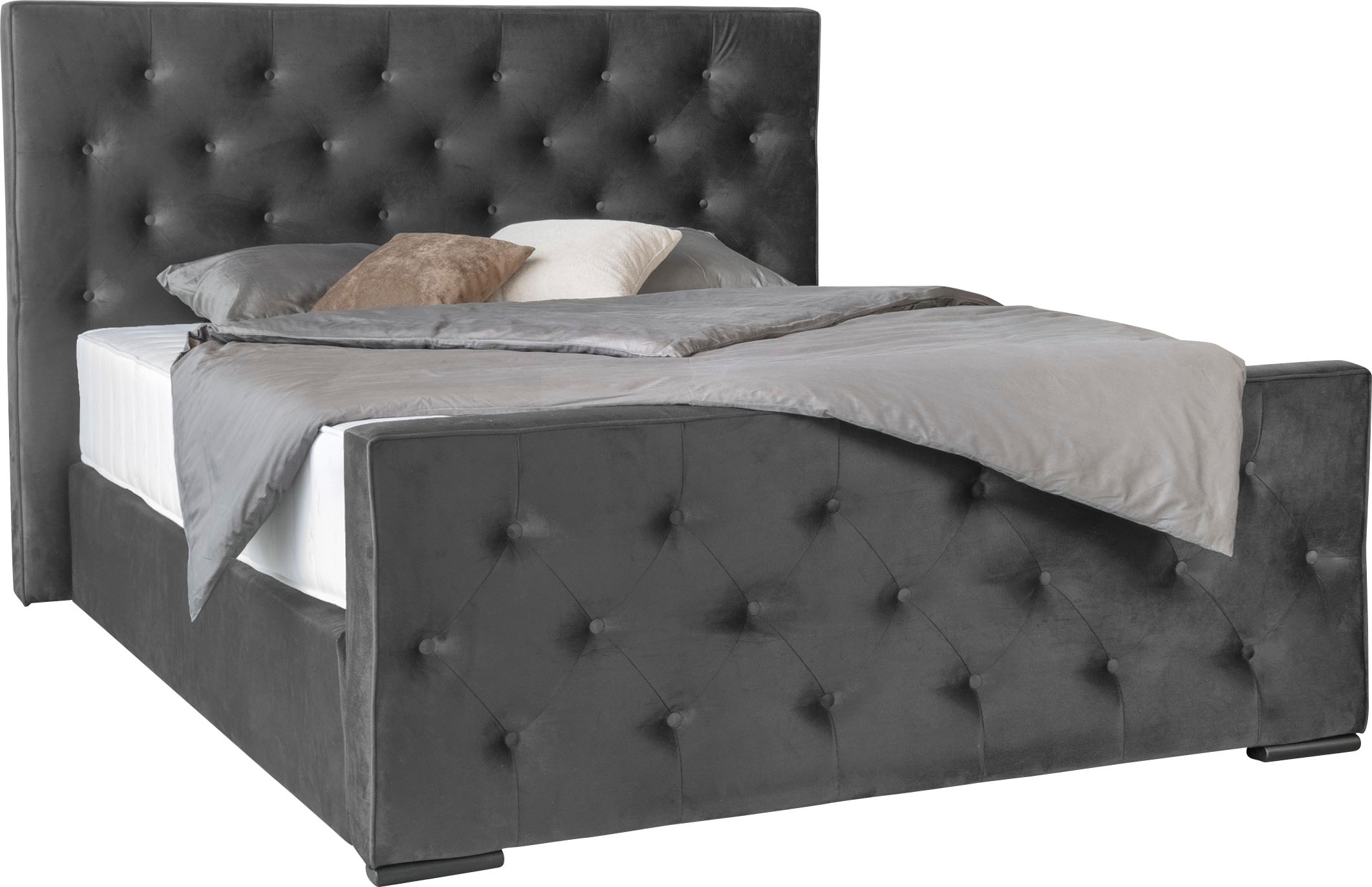 COLLECTION AB Boxspringbett »Florence inkl. Kingsize (28 cm) Matratze (H3) mit integriertem Topper«, inkl. Bettkasten, erhältlich in der Breite 180 cm