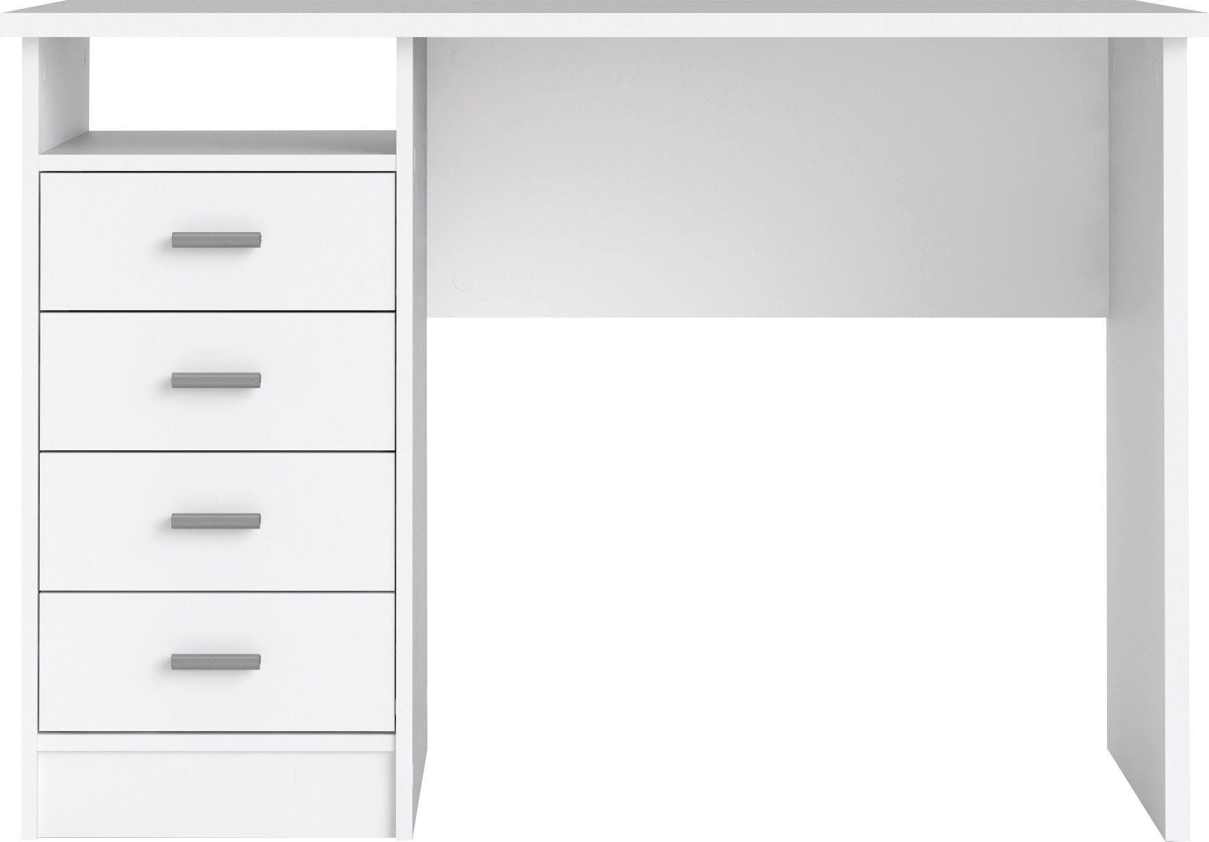 INOSIGN Schreibtisch »Function Plus, Arbeitstisch, Bürotisch, staurum, minimalistisch«, mit 4 Schubladen,1 Einlegeboden, zeitlos, 1 offenes Fachbreite 110 cm