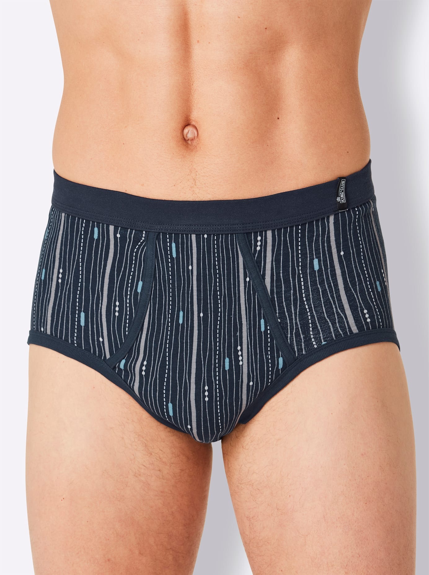 Kings Club Herren Slip 2 Stk. tlg. in blau, Größe 5