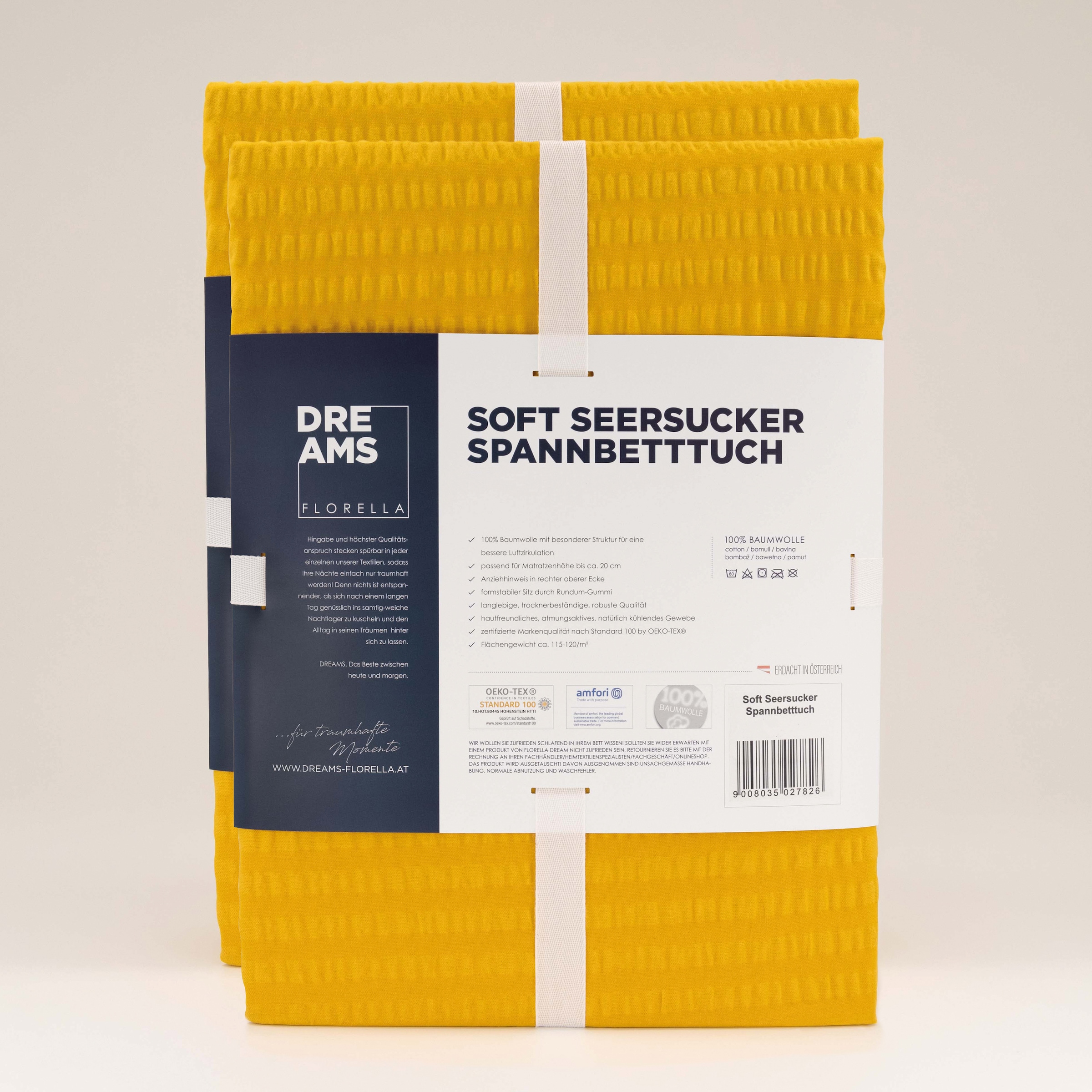 Florella Bettlaken »Soft-Seersucker,  100% Baumwolle«