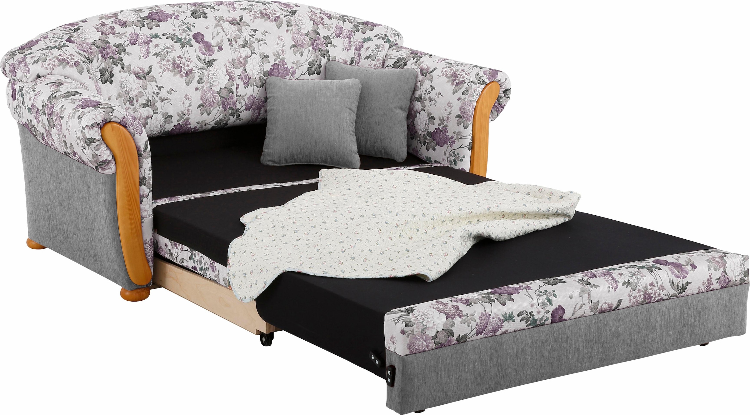 Home affaire 2-Sitzer »Milano, Schlafsofa im Landhaus-Stil, bequem, Liegefläche 188/124cm« mit Bettfunktion