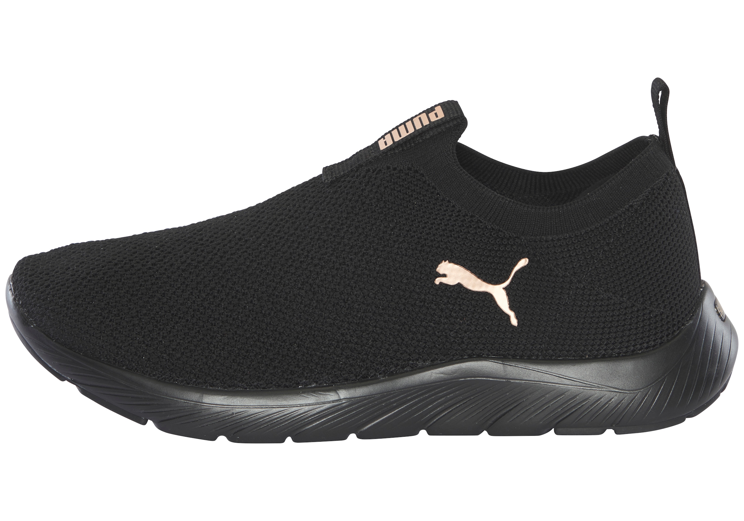 PUMA Slip-On Sneaker »SOFTRIDE REMI SLIP-ON KNIT WN'S«  für Sport, mit SOFTFOAM+ Dämpfung, aus gestricktem Textil