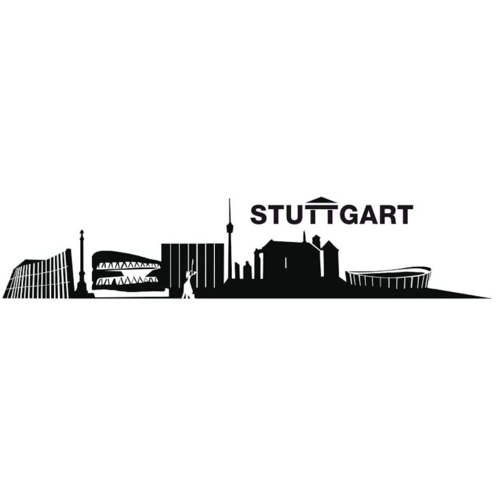 Wall-Art Wandtattoo »XXL Stadt Skyline Stuttgart 120cm«, (Set, 1 St.)