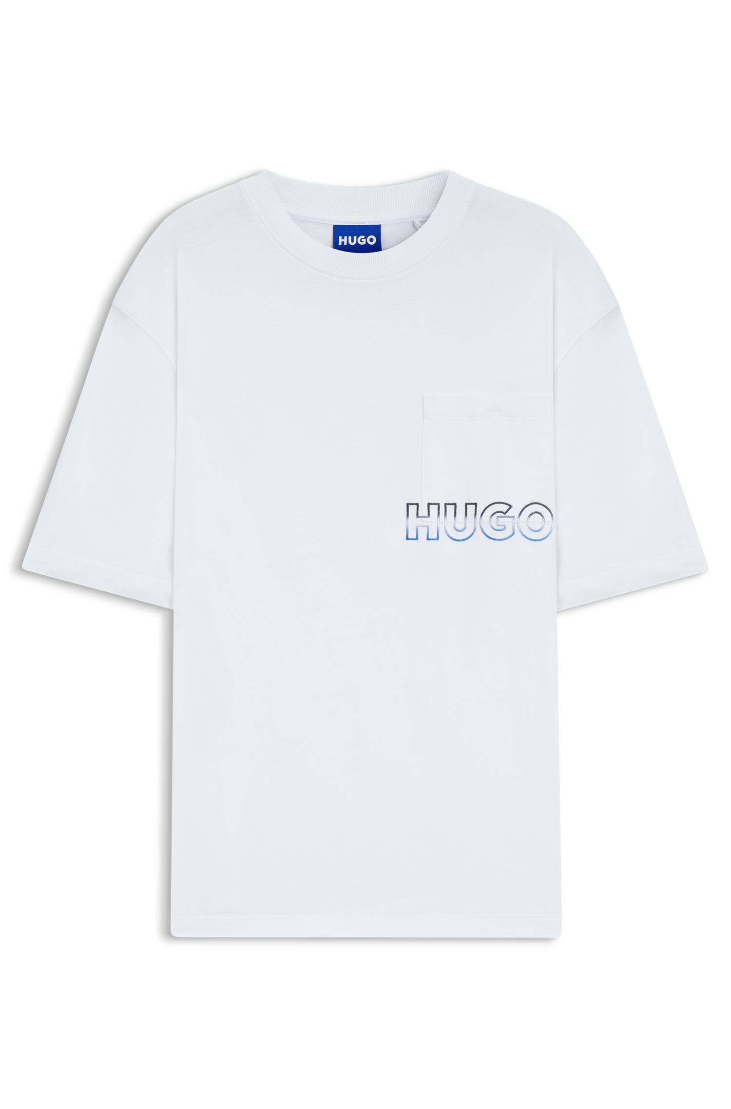 HUGO Blue T-Shirt »Nogoste«, Rundhalsausschnitt, regular fit, Brusttasche
