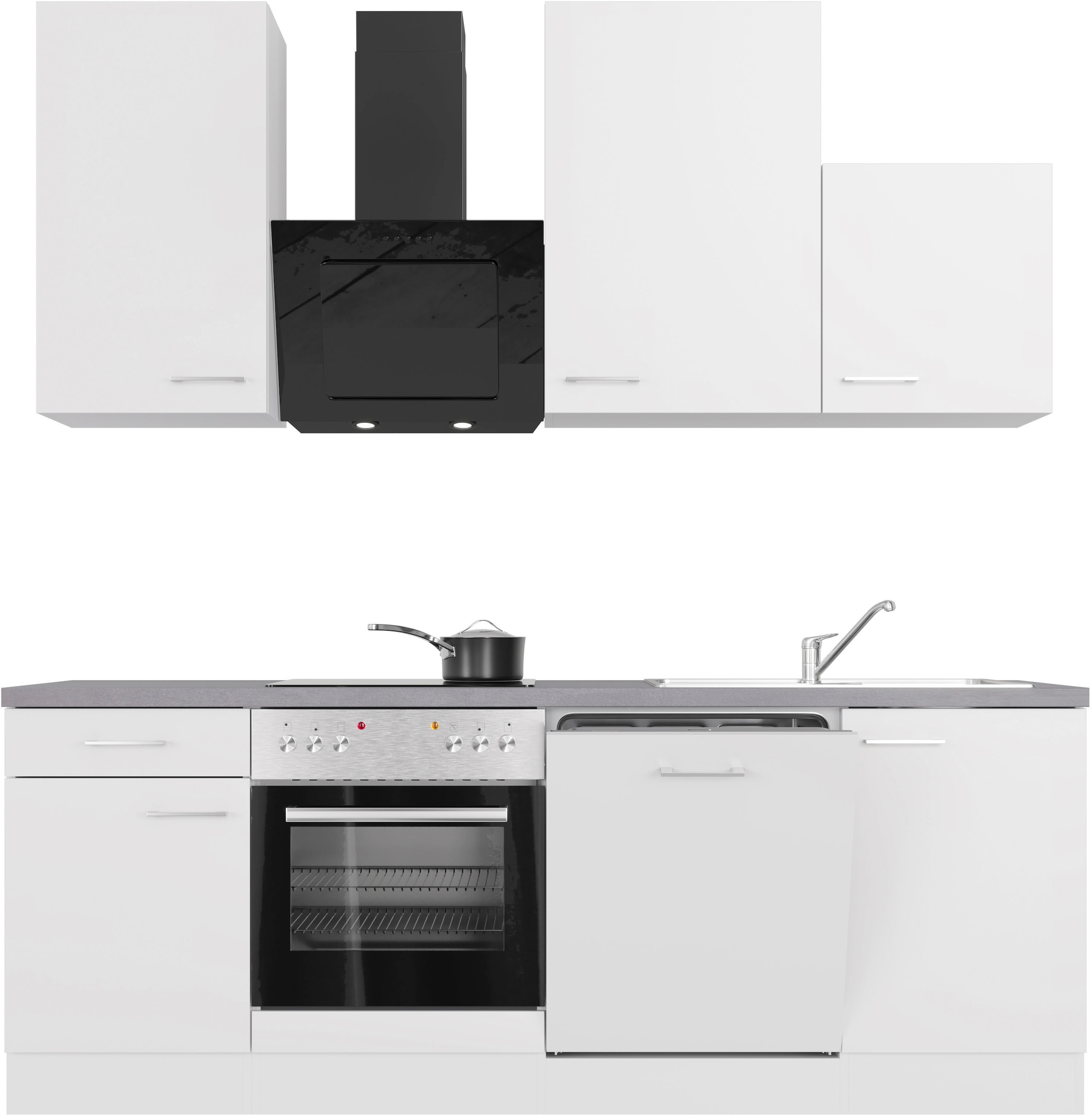 Flex-Well Küche »Kopenhagen«, mit E-Geräten, Breite 220 cm, in vielen  Farbvarianten erhältlich bestellen bei OTTO