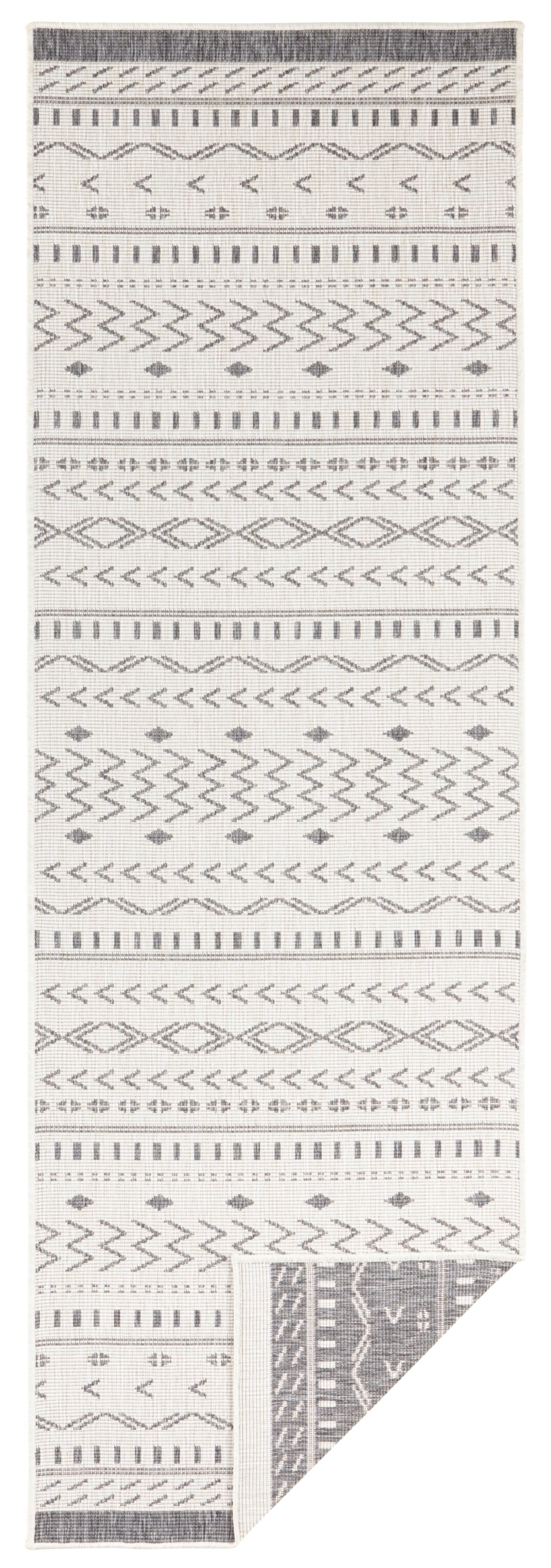NORTHRUGS Teppich »Kuba Wendeteppich«, rechteckig, 5 mm Höhe, In-& Outdoor, Wetterfest, Balkon, Läufer, Wohnzimmer, Wasserfest