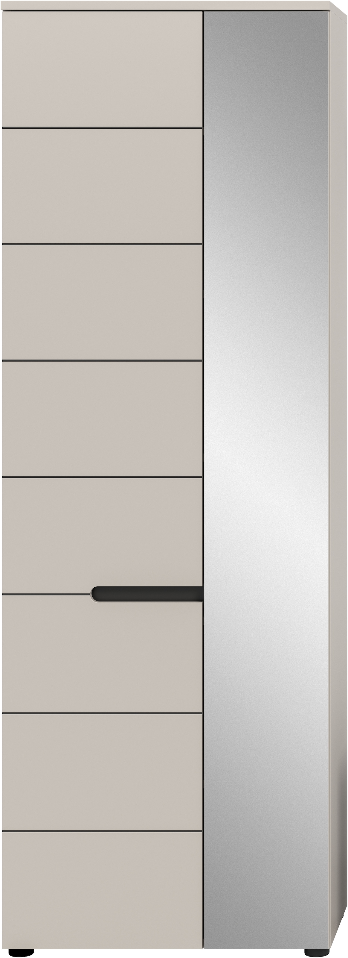 Home affaire Garderobenschrank »REHAT, TOPSELLER!, Höhe 190cm, 2 Türen, 6 Fächer, 1 Kleiderstange« in verschiedenen Farben erhältlich, 1 Stk. tlg. Garderobe, Flurschrank, Dielenschrank, Kleiderschrank, Garderobenmöbel