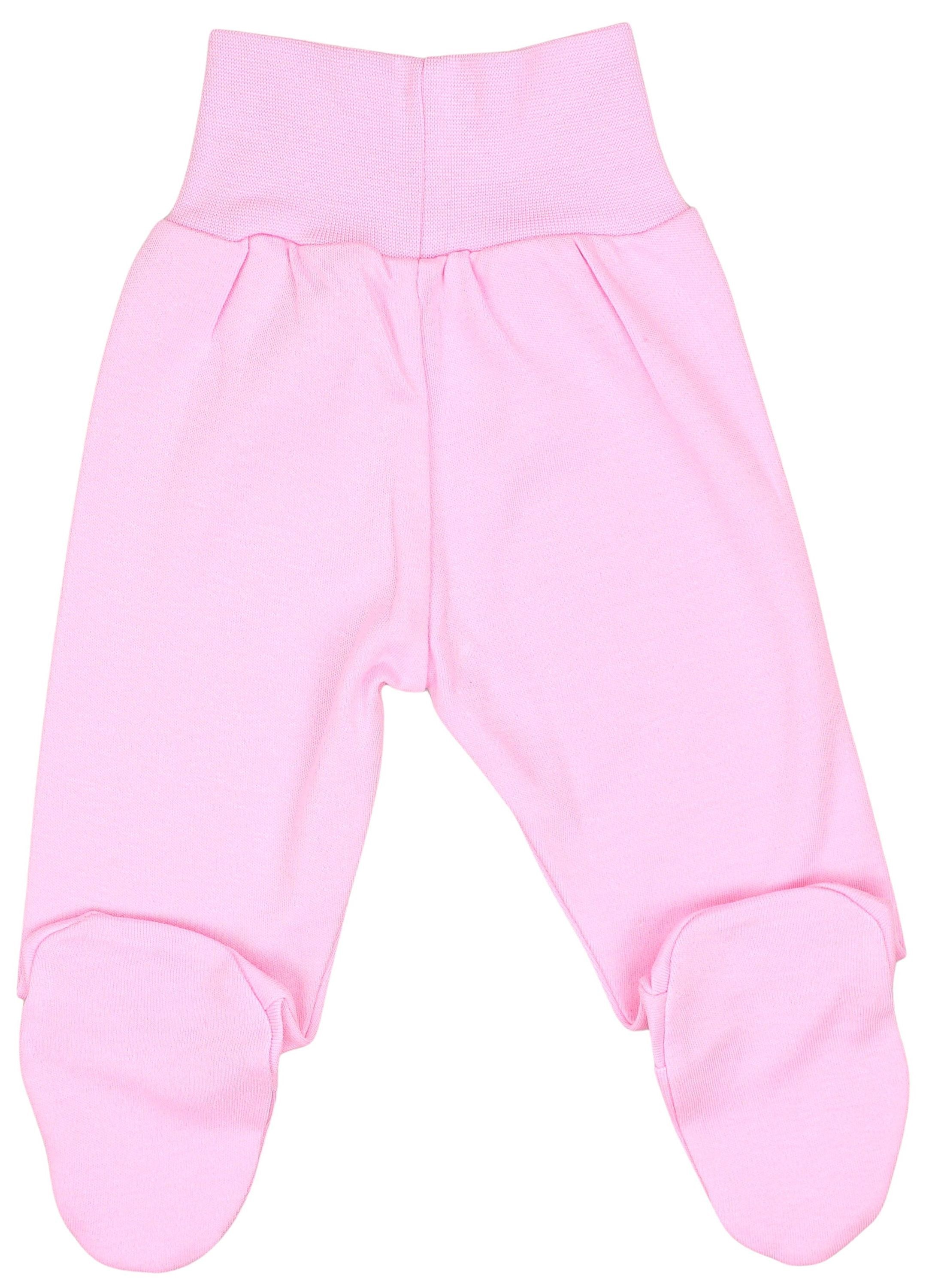 TupTam Jogginghose »Hose Baby Mädchen Strampelhose mit Fuß 3er Pack«