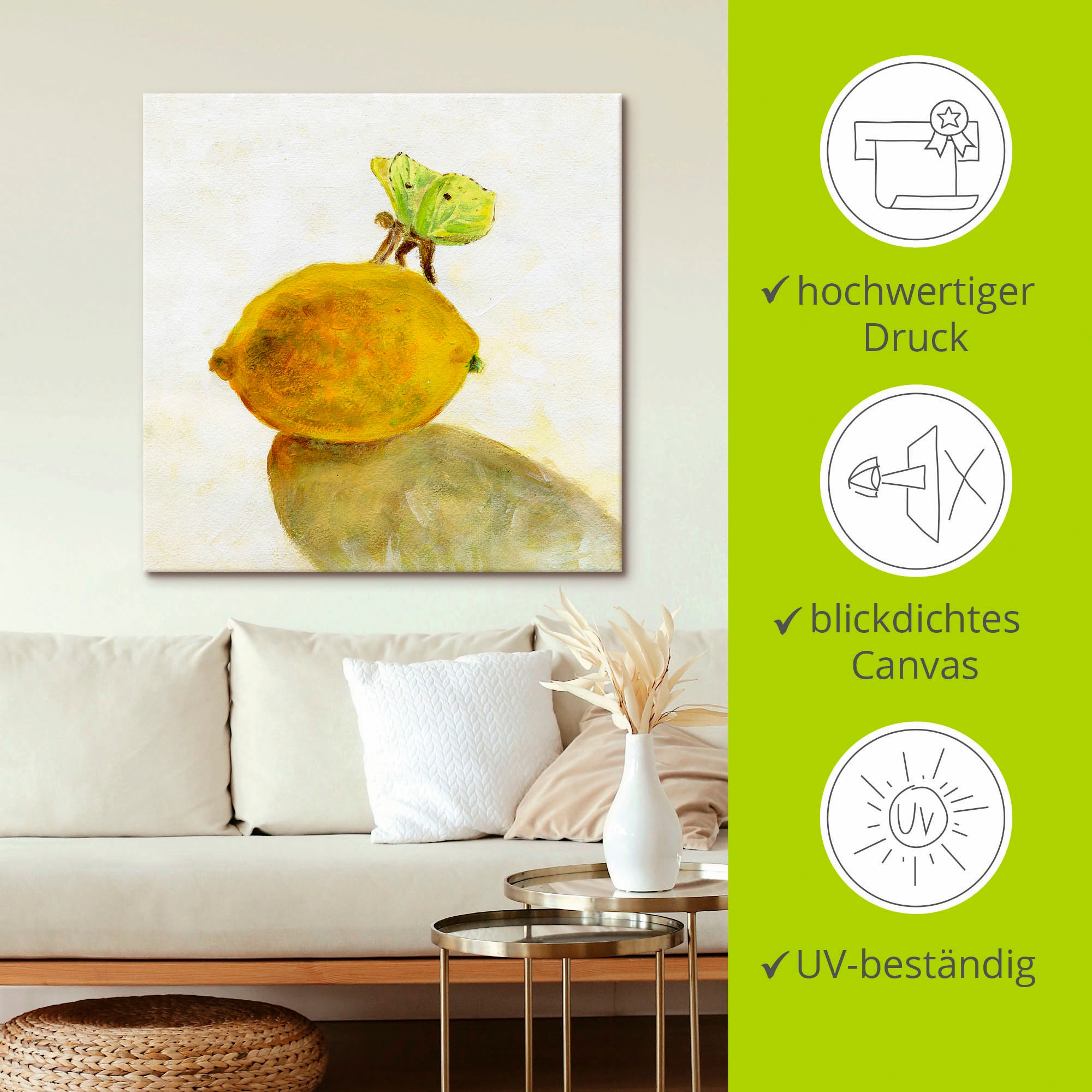 Artland Leinwandbild »Sich wiederfinden« Lebensmittel 1 Stk. tlg. auf Keilrahmen gespannt