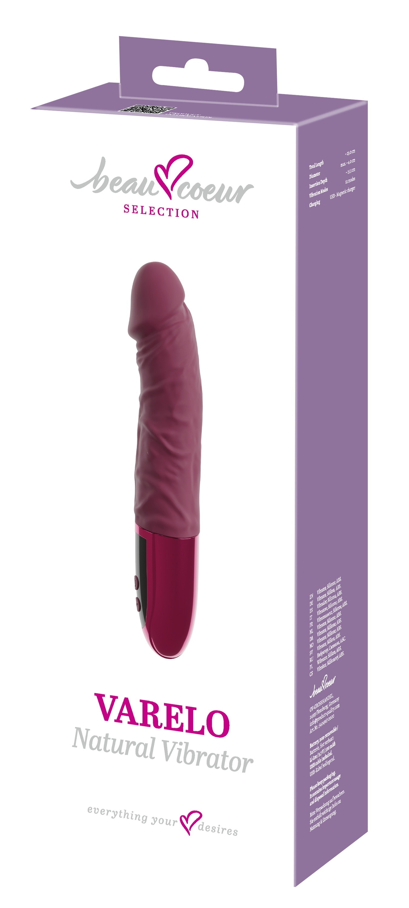 Beau Coeur Vibrator »Naturvibrator VARELO Natural Vibrator«