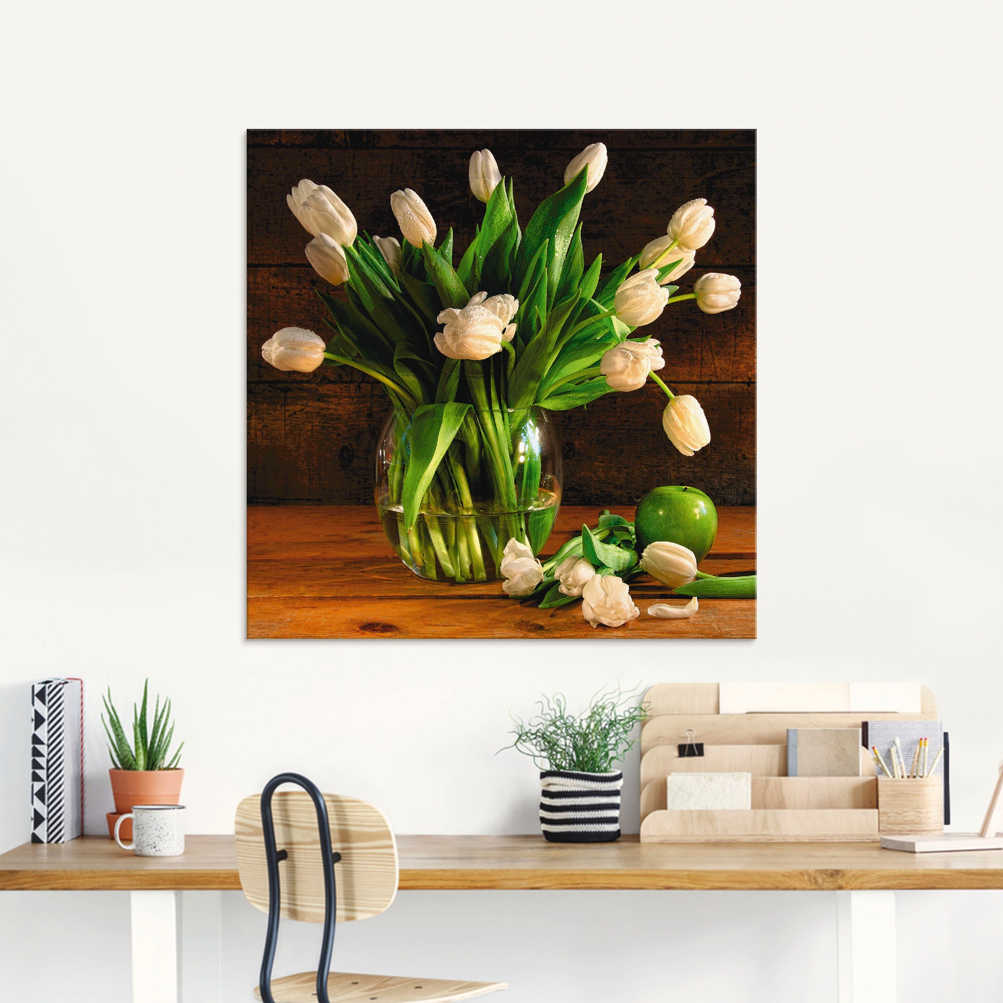 Artland Glasbild »Tulpen in Glasvase«, kaufen St.), Blumen, in (1 bei OTTO verschiedenen Größen