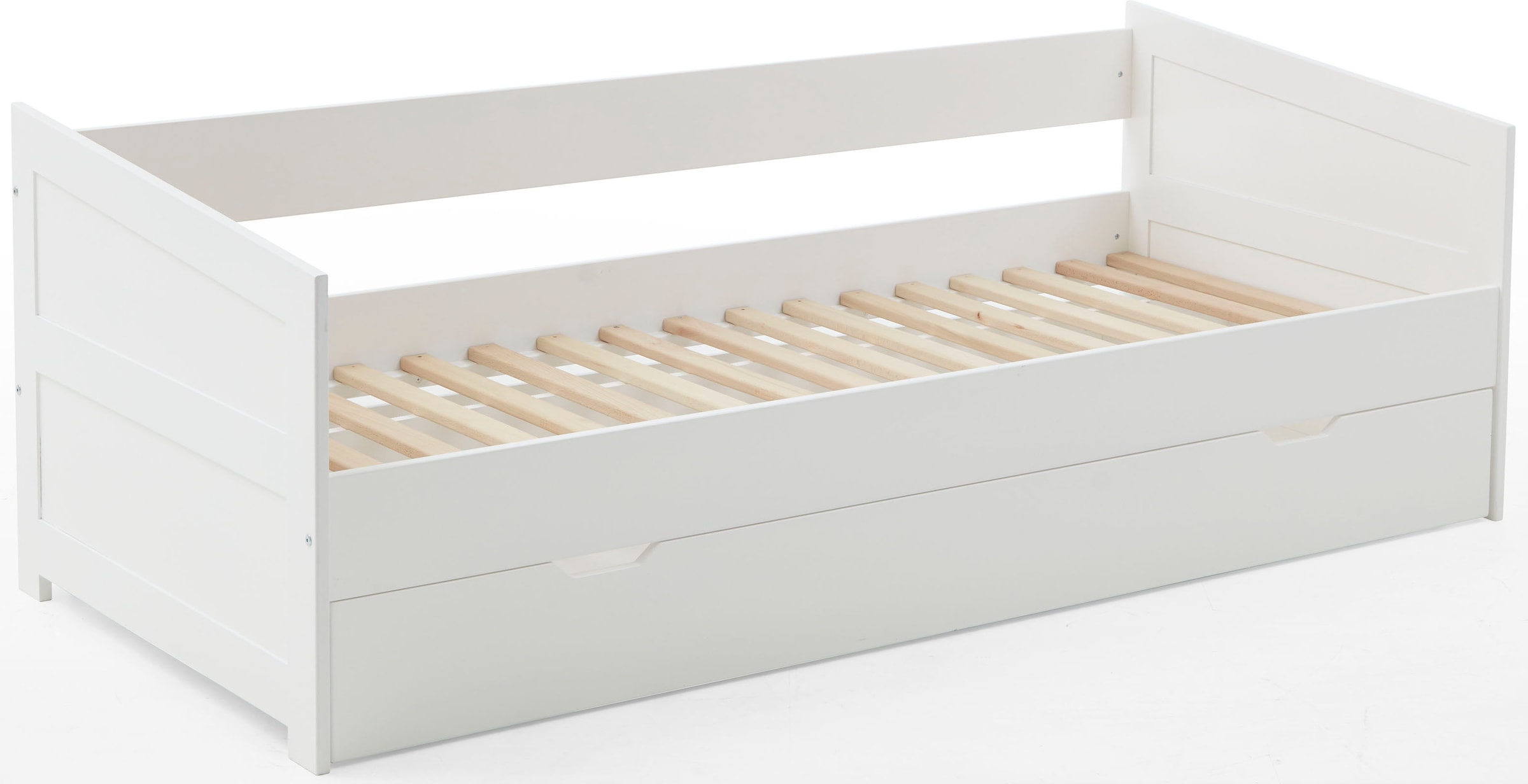Relita Funktionsbett »Funktionsbett Nina«, Funktionsbett mit Bettschublade, Buche massiv lackiert