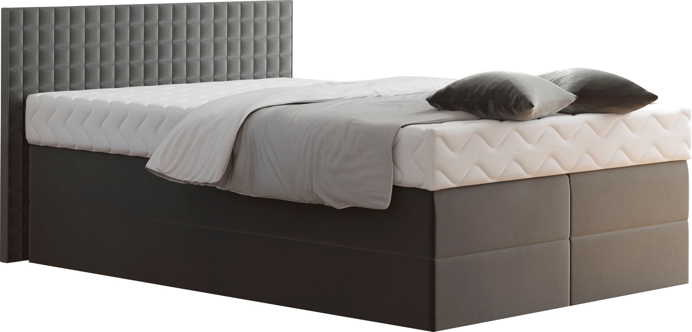Westfalia Schlafkomfort Boxspringbett, mit Zierkissen, wahlweise mit Topper