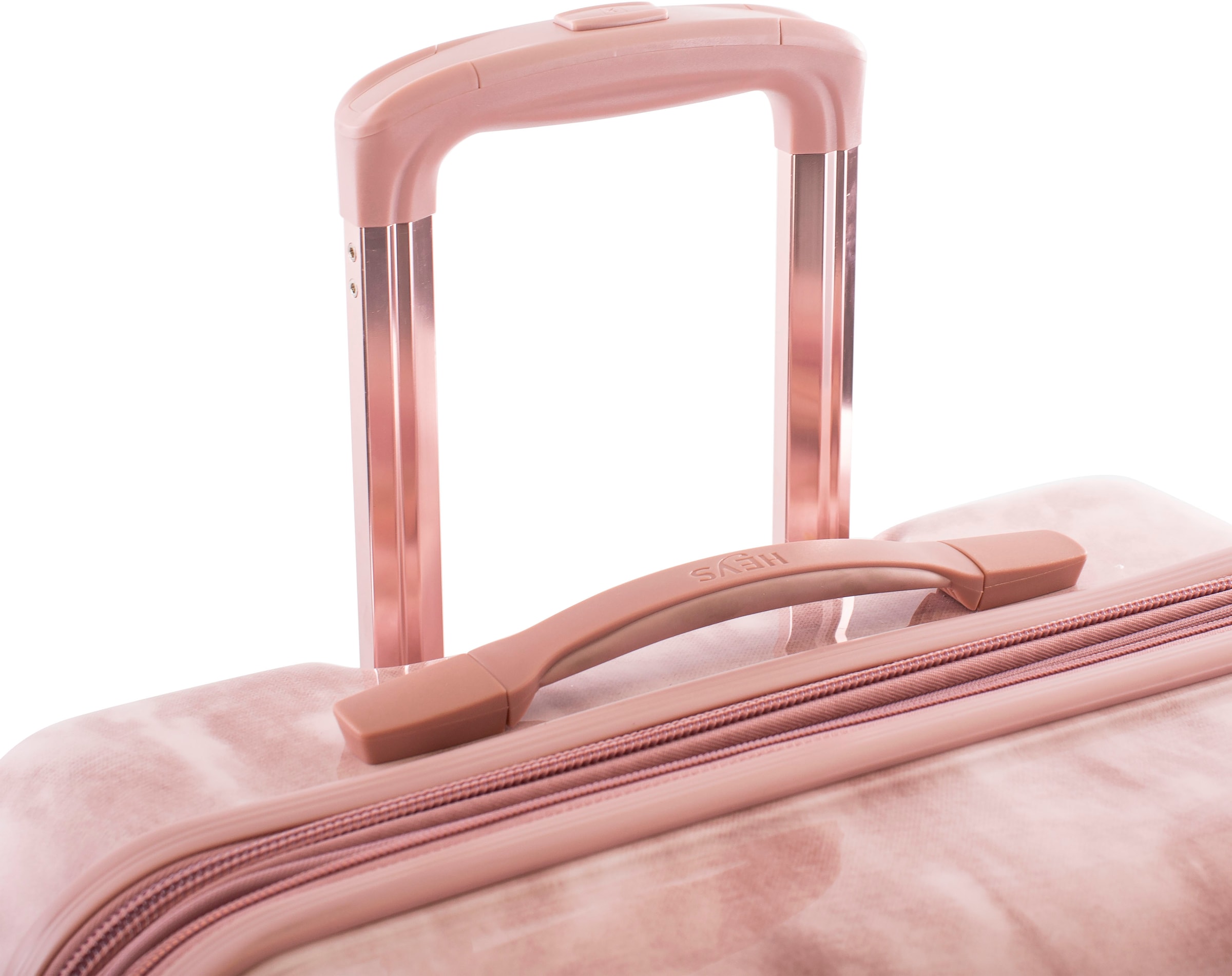 Heys Hartschalen-Trolley »Tie-Dye pink, 66 cm«, 4 Rollen, Reisegepäck Koffer mittel groß TSA Schloss Volumenerweiterung