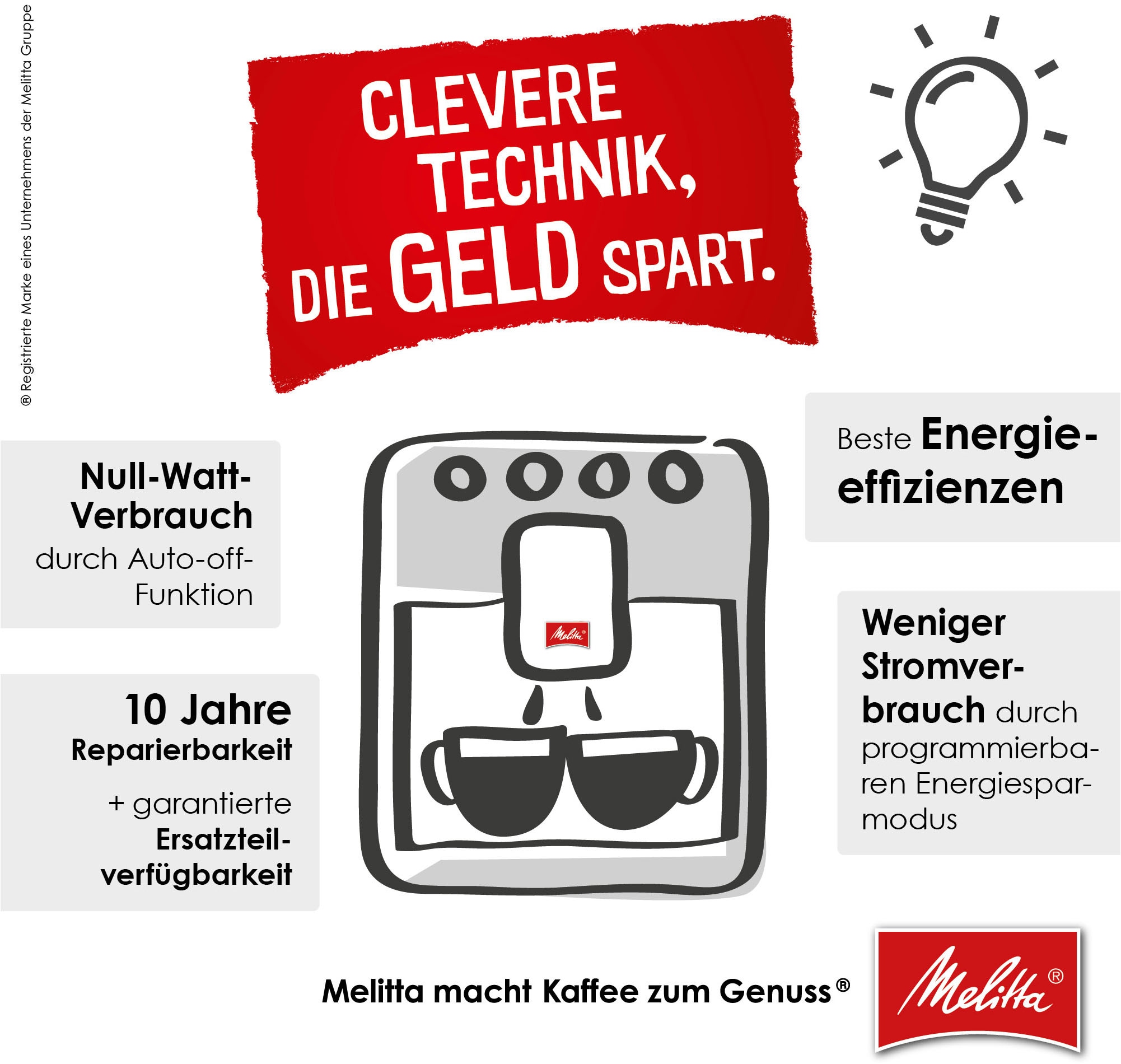 Melitta Kaffeevollautomat »CI Touch® F630-111«, silber, 10 Kaffeerezepte, 2-Kammern-Bohnenbehäl., One Touch Bedienung