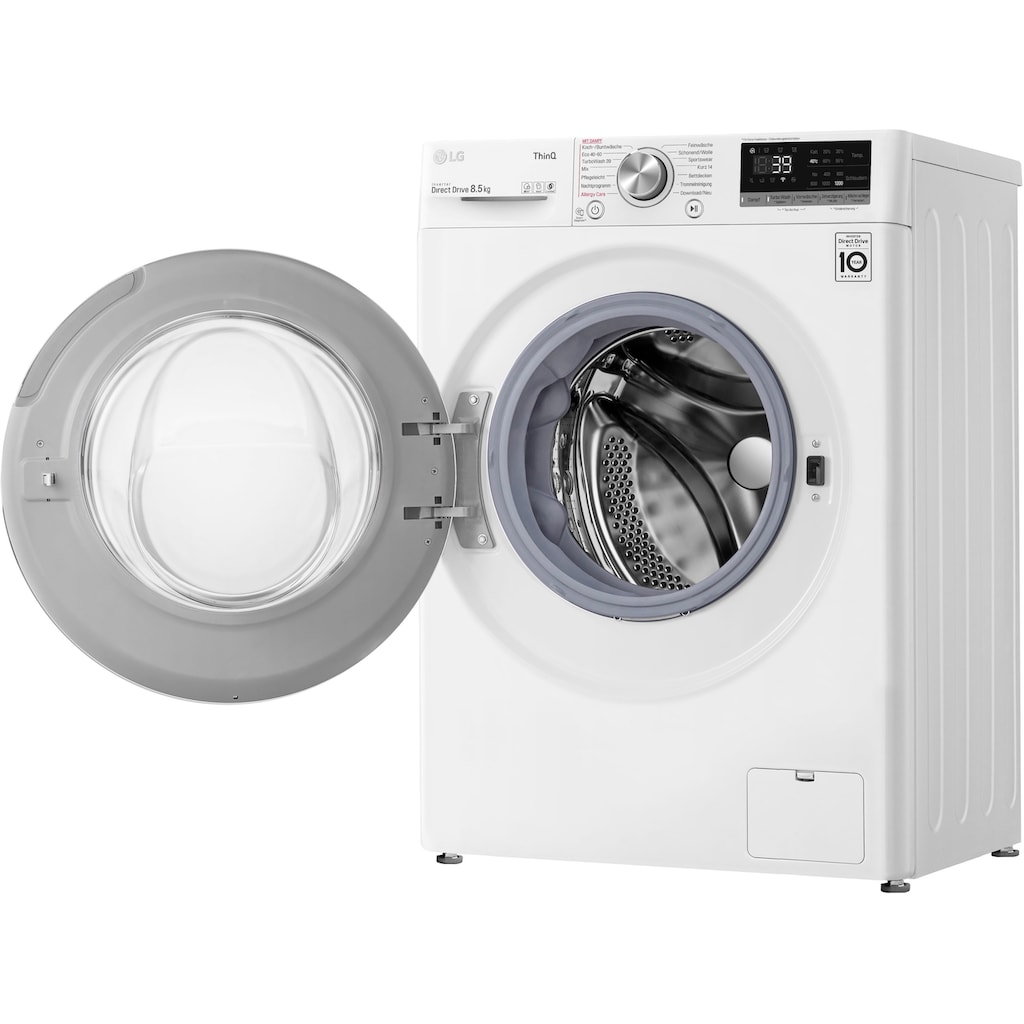 LG Waschmaschine »F2V7SLIM8E«, F2V7SLIM8E, 8,5 kg, 1200 U/min, TurboWash® - Waschen in nur 39 Minuten