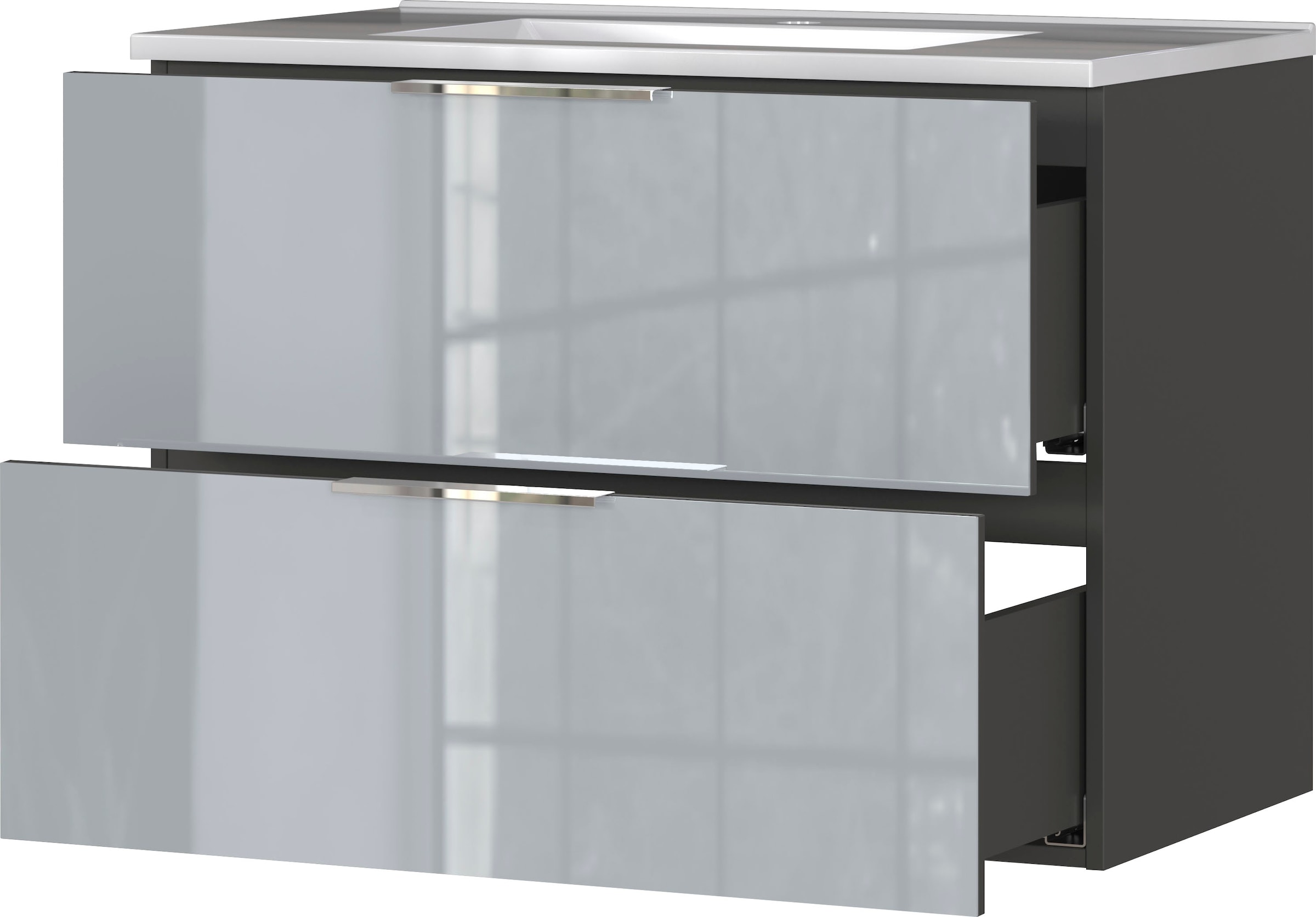 GERMANIA Badmöbel-Set »Oakland«, (5 St.), inkl. WT-Unterschrank, Spiegelschrank, Schrank, Mediumschrank u. Regal