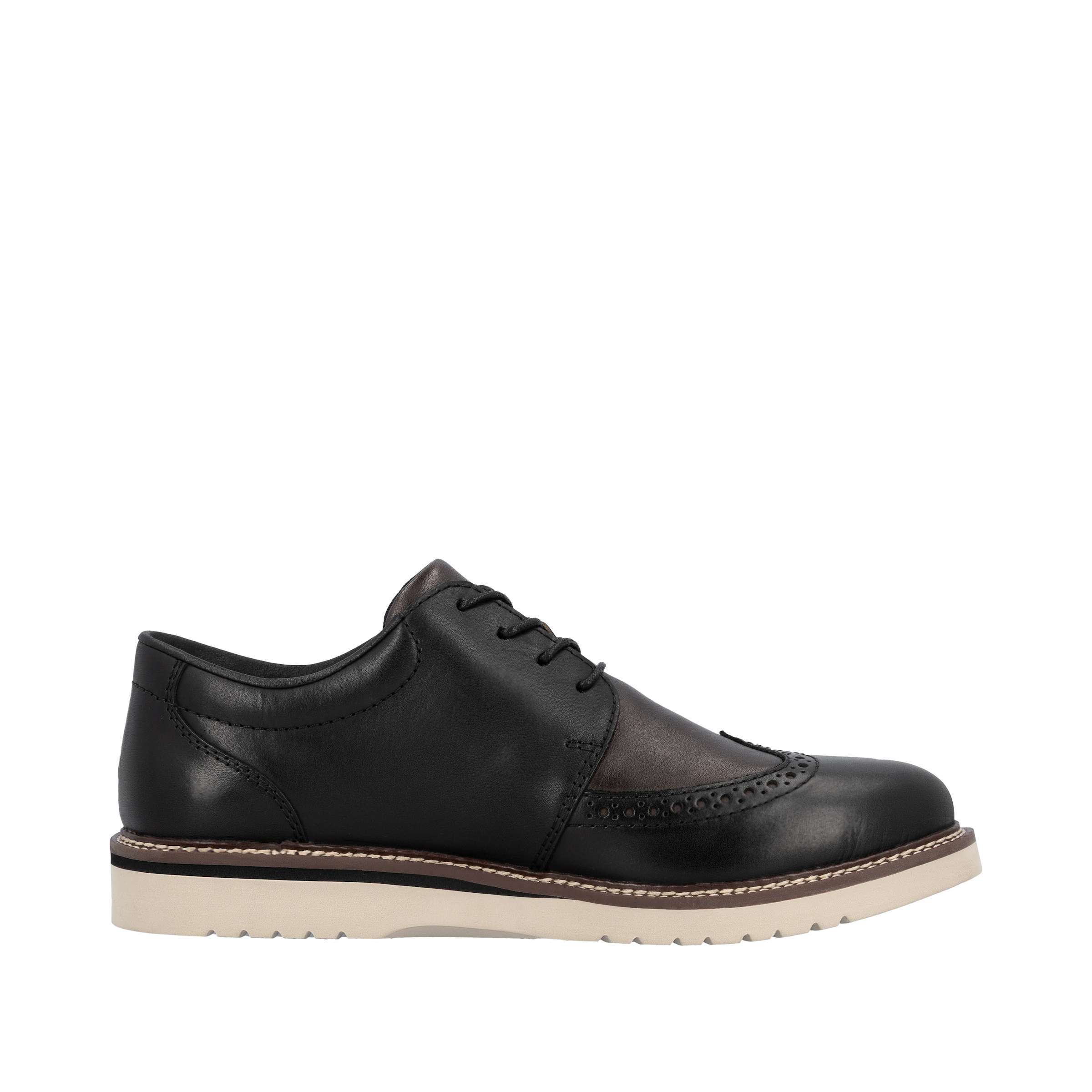 Rieker Schnürschuh, Schnürschuh, Business-Schnürer, Lyralochung, in bequemer Form