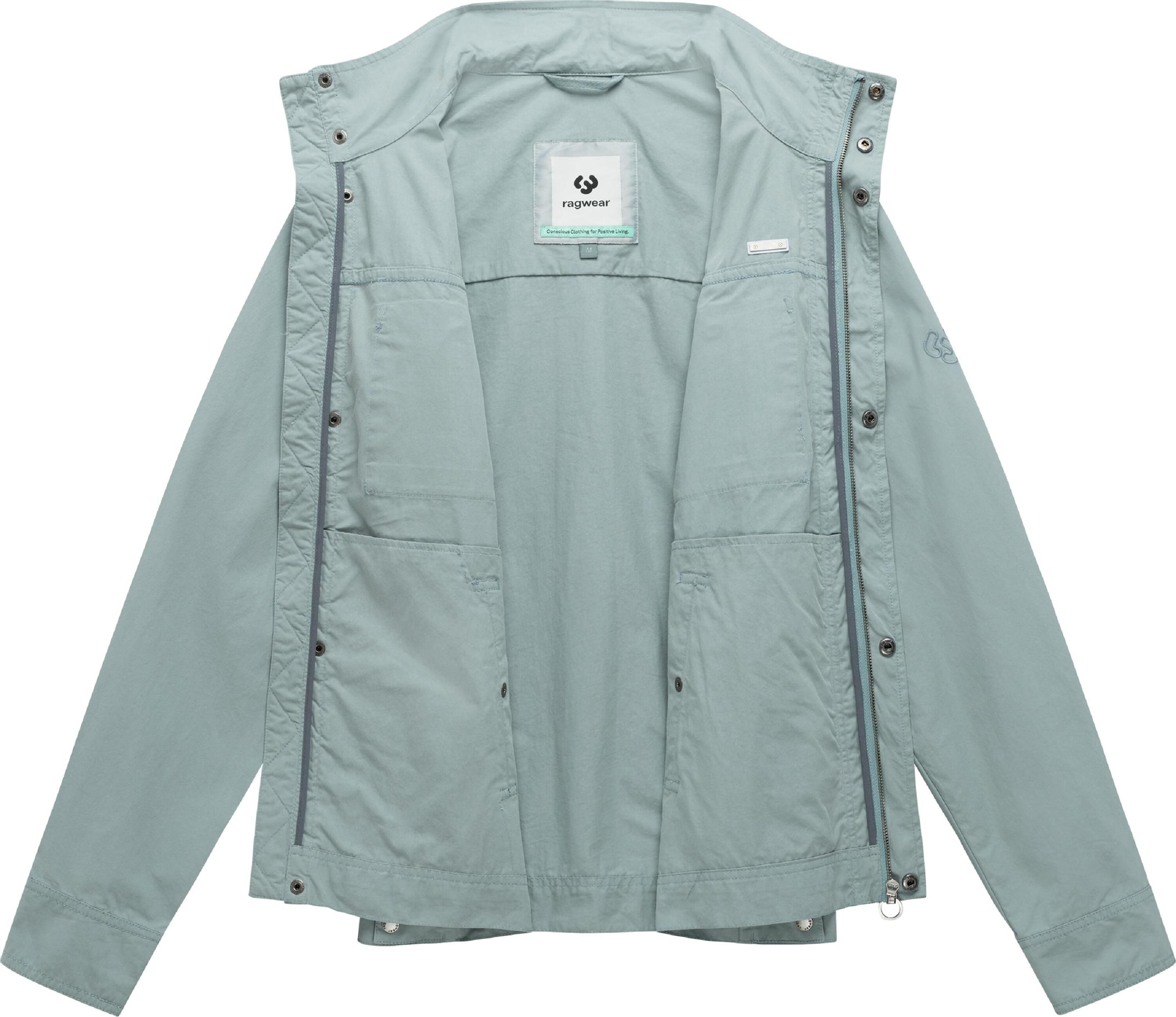 Ragwear Outdoorjacke »Anorak Murpho« ohne Kapuze Leichte Übergangsjacke mit Brusttaschen