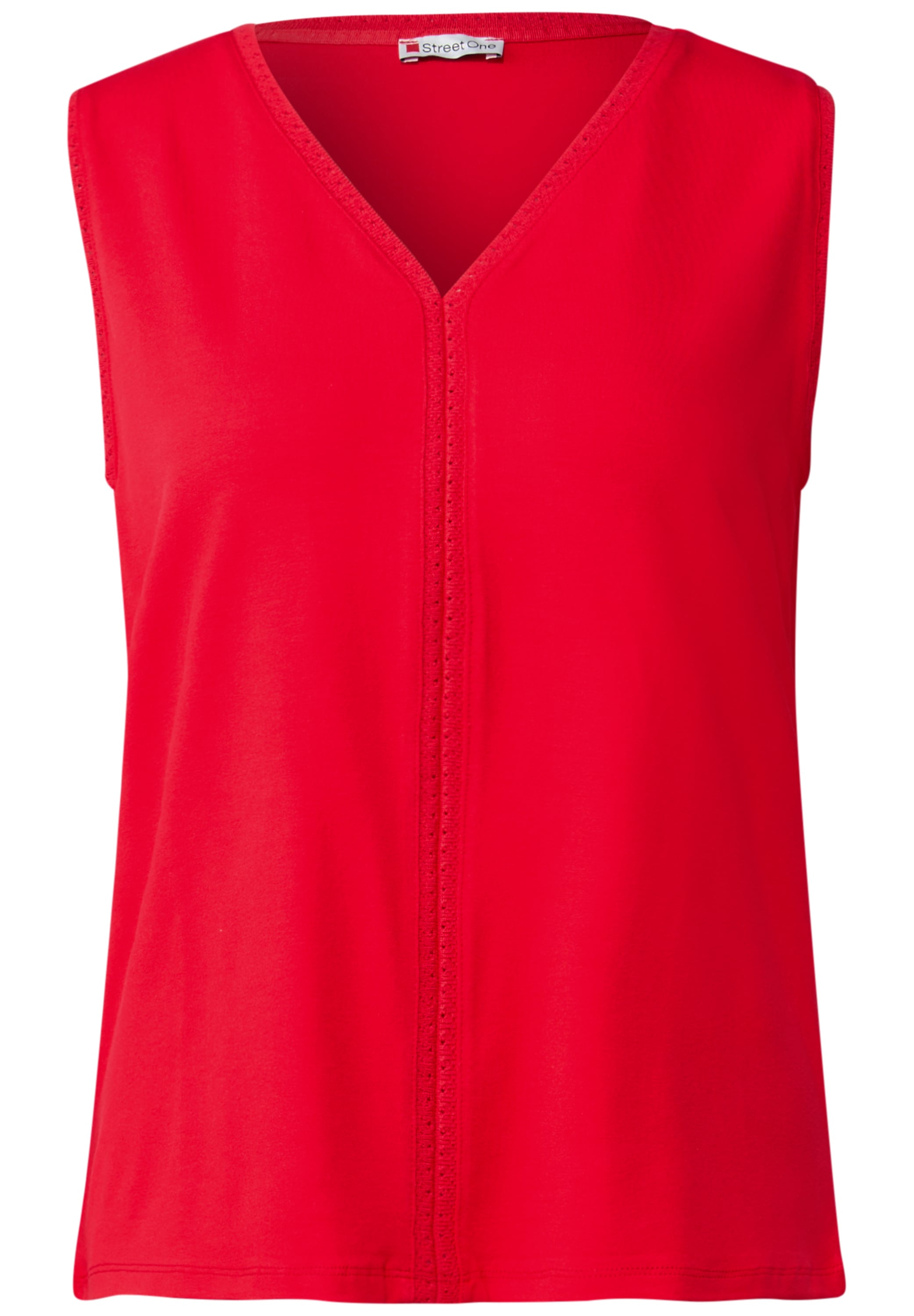 STREET ONE Shirttop, mit Häkel Details