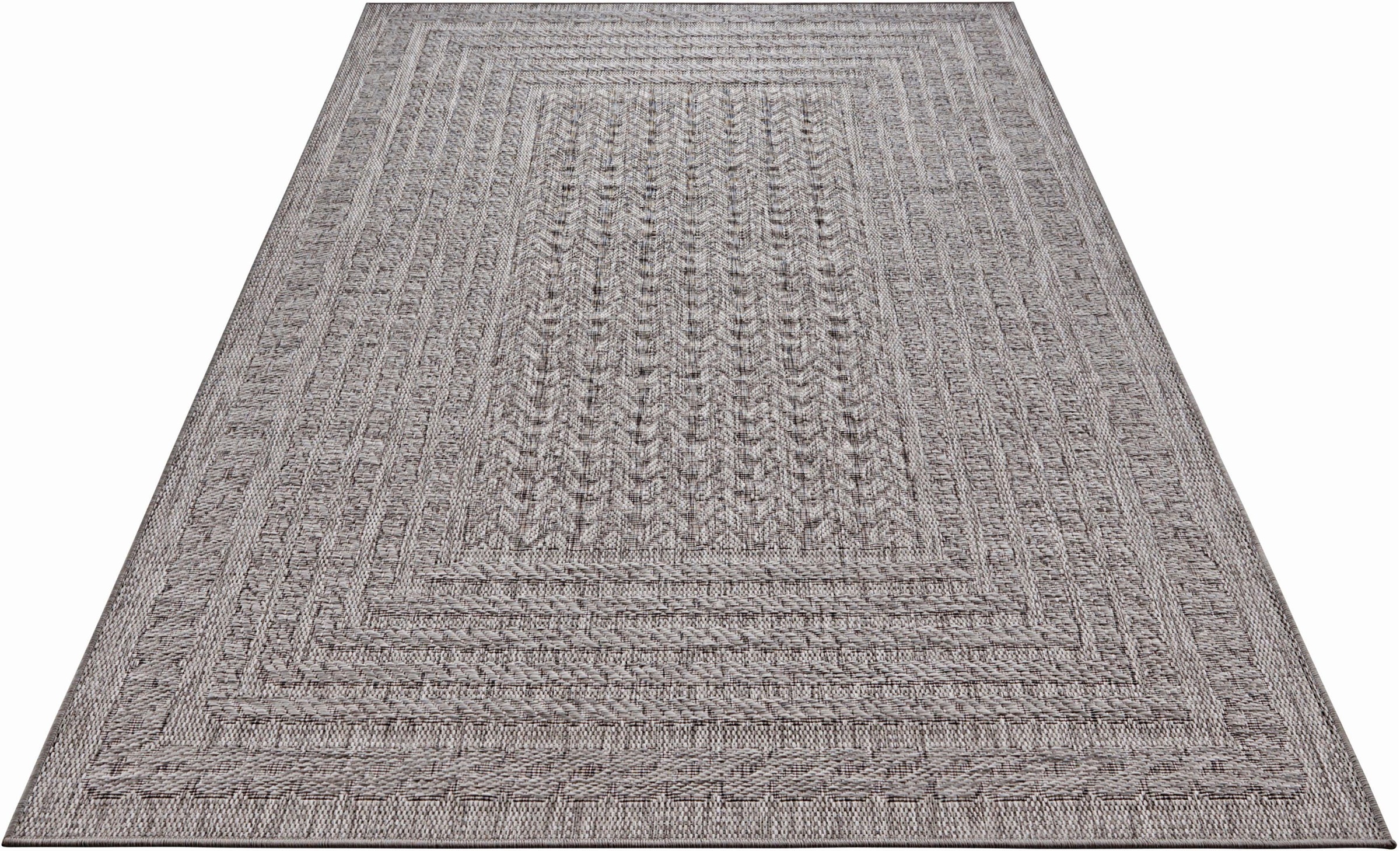 NORTHRUGS Teppich »Limonero«, rechteckig, 6 mm Höhe, In-und Outdoor geeignet, Wohnzimmer, Balkon, Terrasse, Garten, Strapazierfähig und pflegeleicht, Flachgewebe