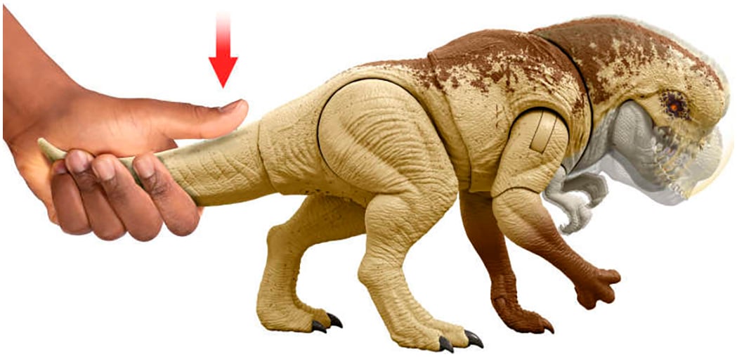 Mattel® Actionfigur »Jurassic World - Feature D-Rex« mit Beiß-Angriff und Brüllgeräusch