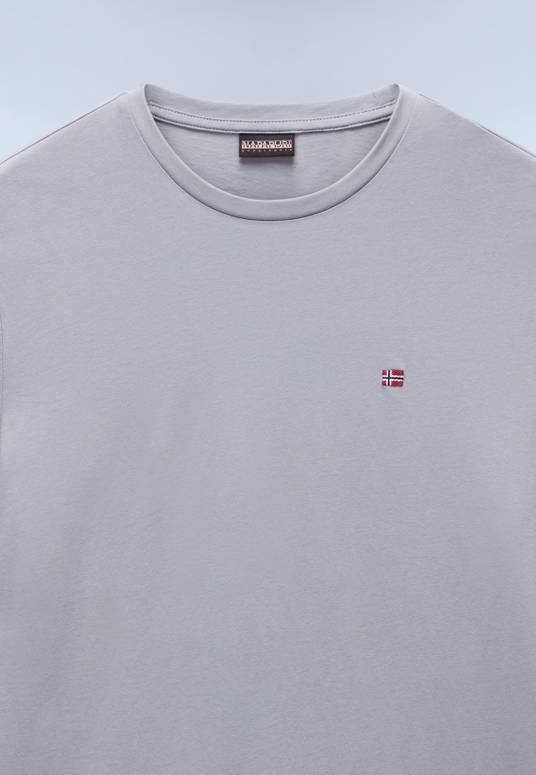 Napapijri T-Shirt »SALIS SS SUM SHARK SKIN HCB« Kurzarm, mit Rundhalsausschnitt, unifarben, aus Baumwolle