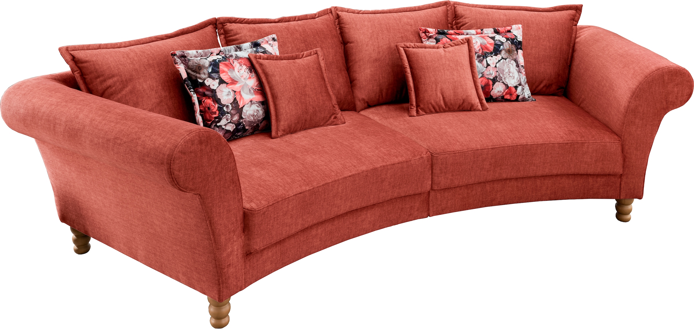 Home affaire Big-Sofa »Tassilo geschwungene Formensprache, bequem, Mega Sofa, Breite 350cm«