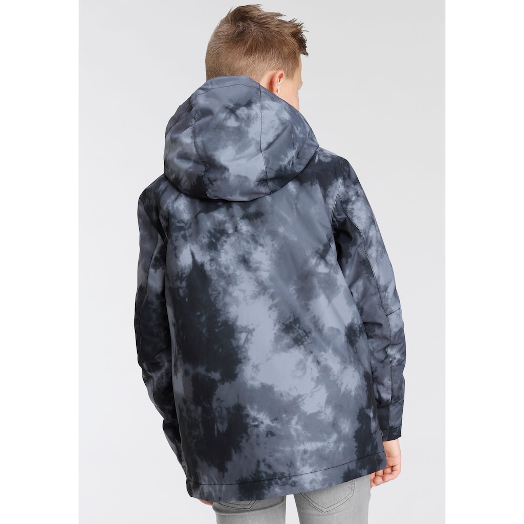 Quiksilver Outdoorjacke »MISSION PRINTED YOUTH JACKET«, mit Kapuze