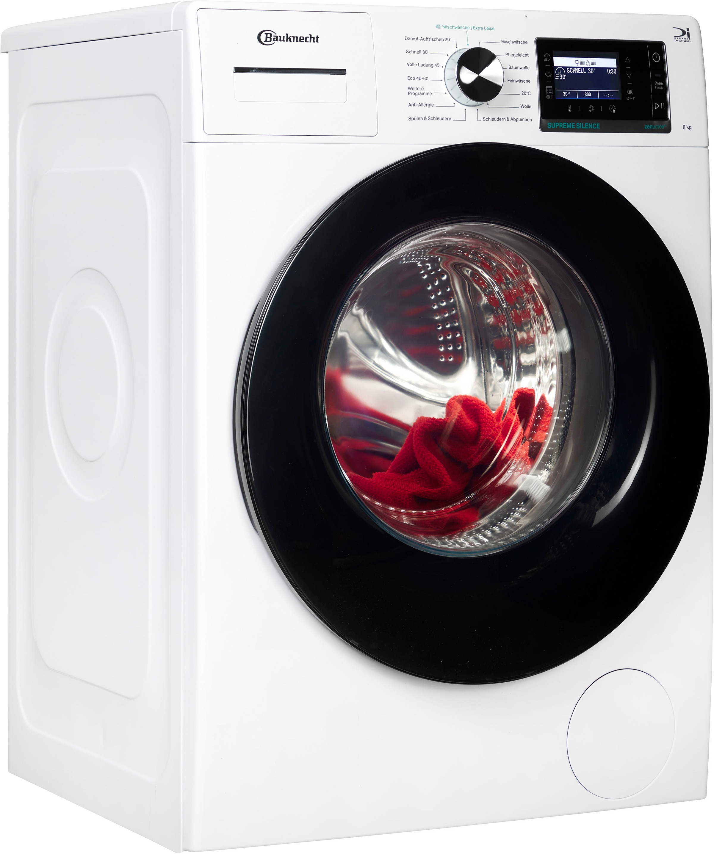 BAUKNECHT Waschmaschine »B6R 88E SILENCE DE« 8 kg 1400 U/min Dampfprogramm, besonders leise, Vollwasserschutz