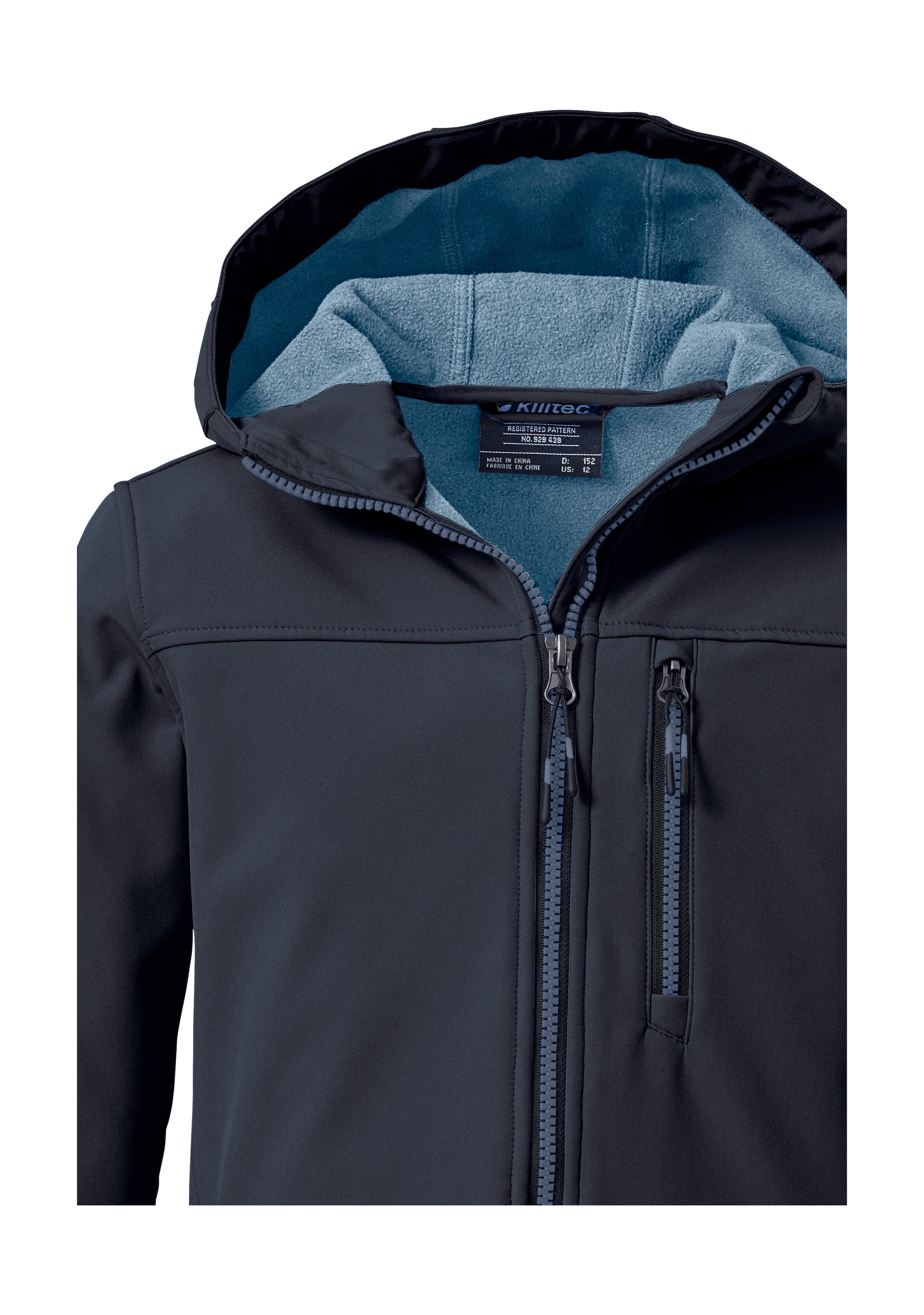 Killtec Softshelljacke »Jungen Softshelljacke« Wasserabweisende Softshelljacke mit Fleece und verstellbaren Details