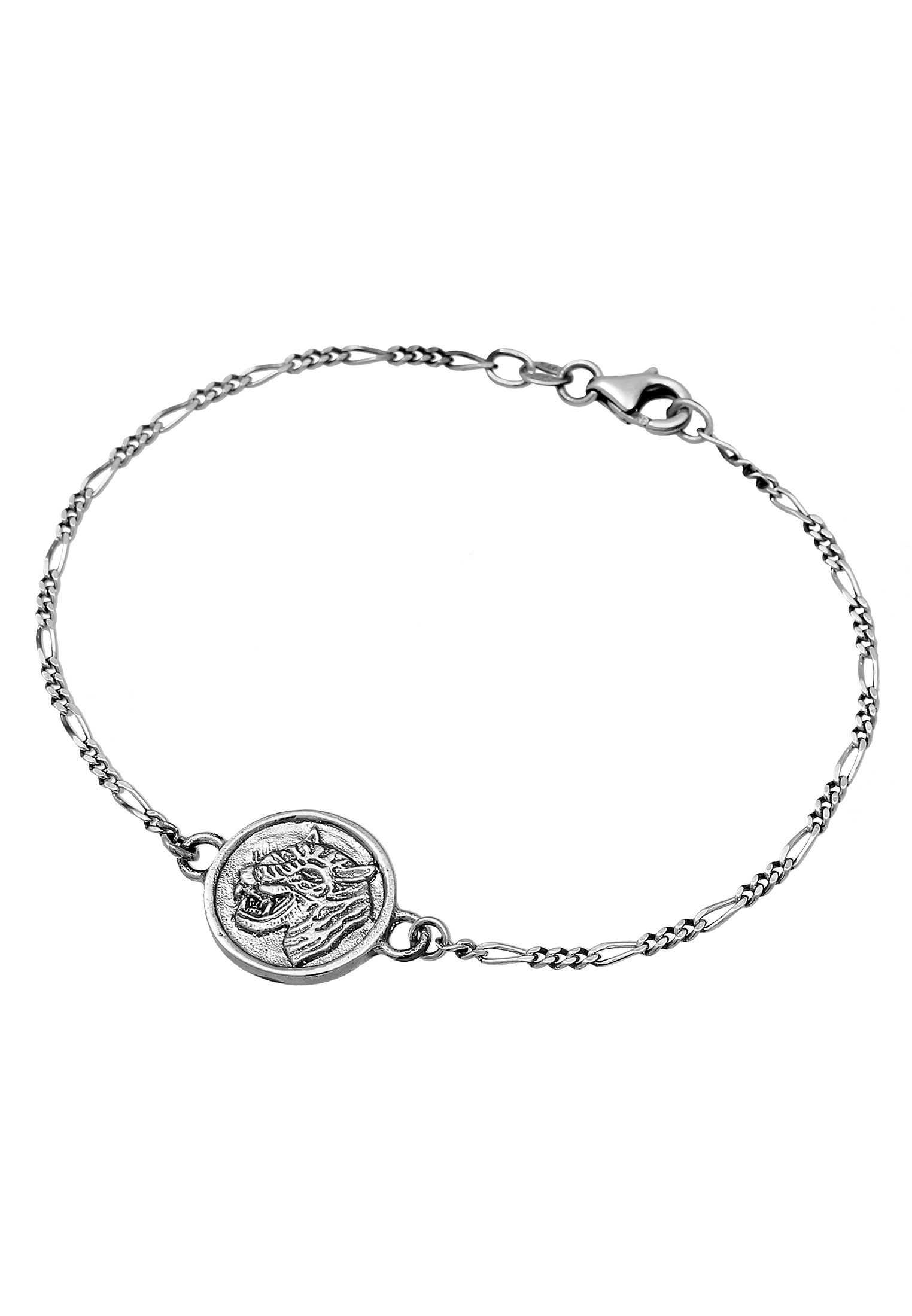 HAZE & GLORY Armkette »Armband Münze - Tiger 925 Silber«