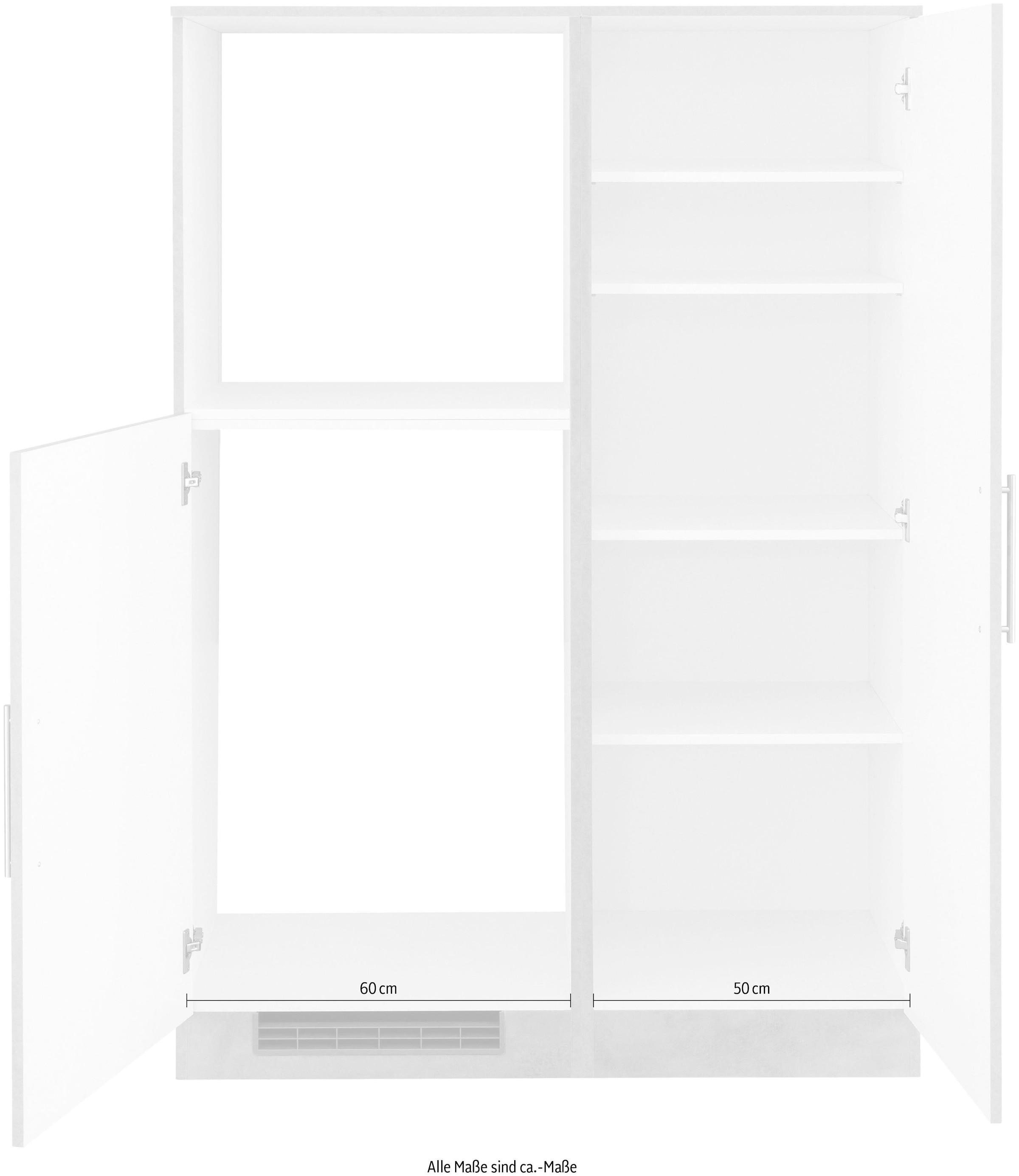 wiho Küchen Küche »"Cali"« Back-/Kühlmodul, wahlweise mit E-Geräten, Breite 110 cm