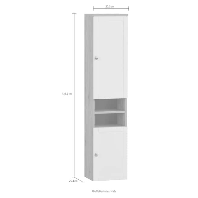 Schildmeyer Hochschrank »Jesper Breite 30,3 cm«, Türen in Landhausoptik, Griff  und Beschläge aus Metall online bei OTTO