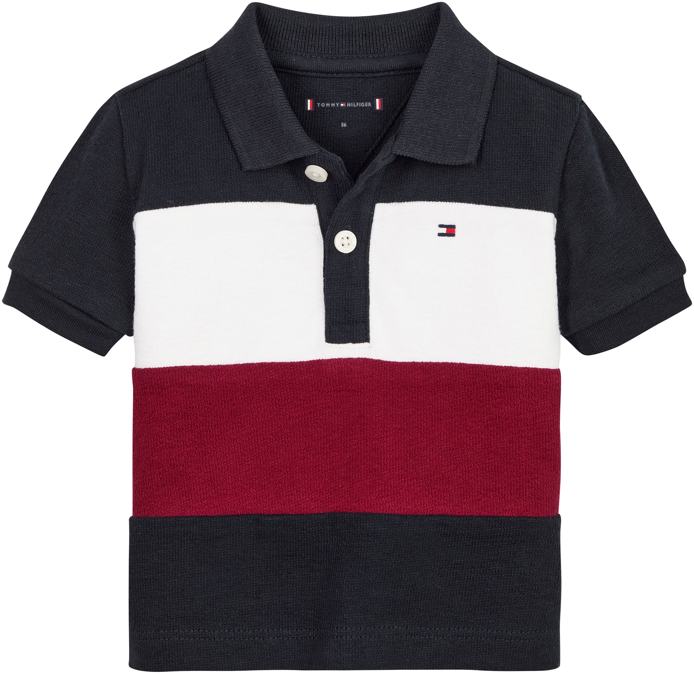 Tommy Hilfiger Poloshirt »BABY COLORBLOCK POLO S/S«, mit Tommy Hilfiger Logo-Flag